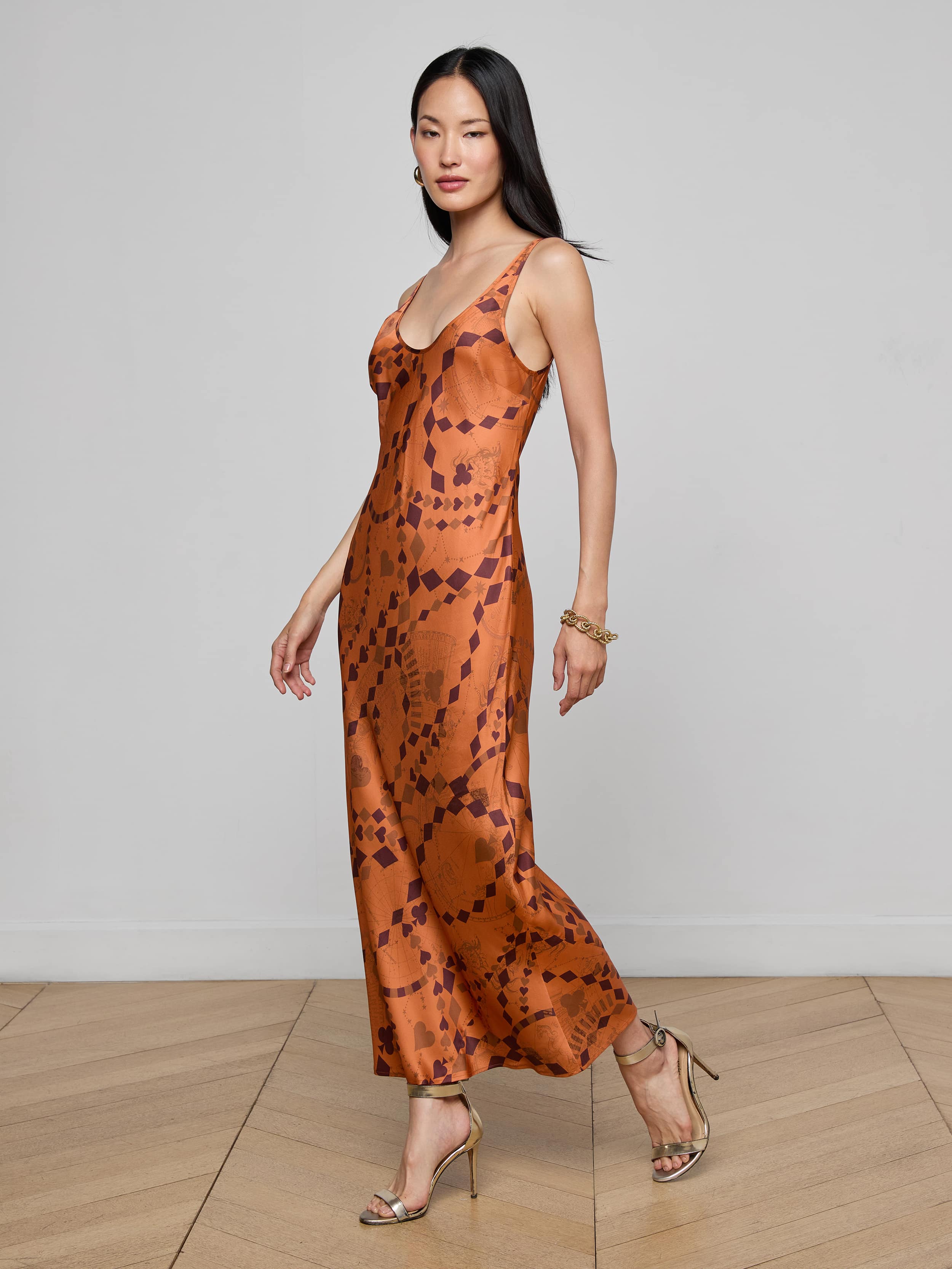 Akiya Satin Maxi Dress - Image 2