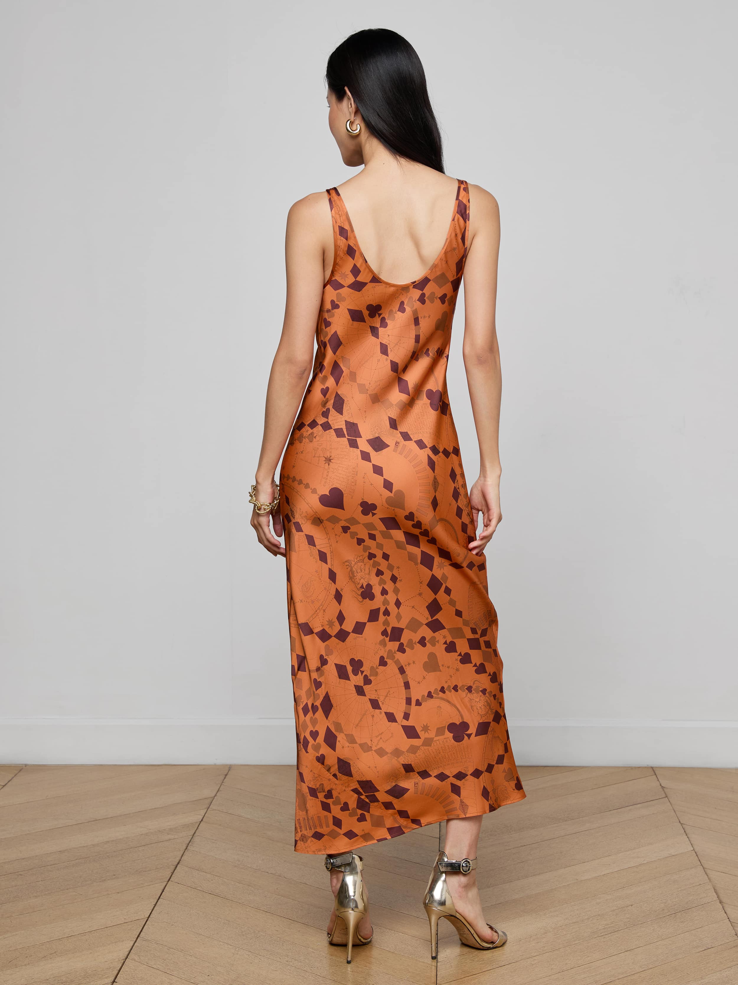 Akiya Satin Maxi Dress - Image 3
