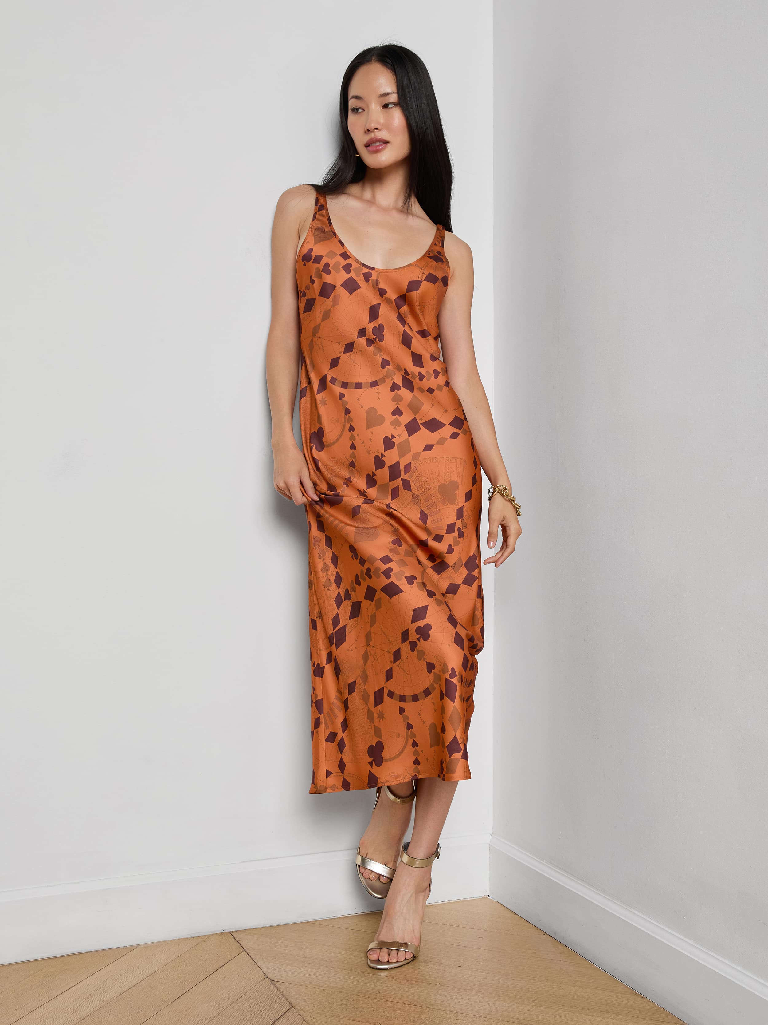 Akiya Satin Maxi Dress - Image 4