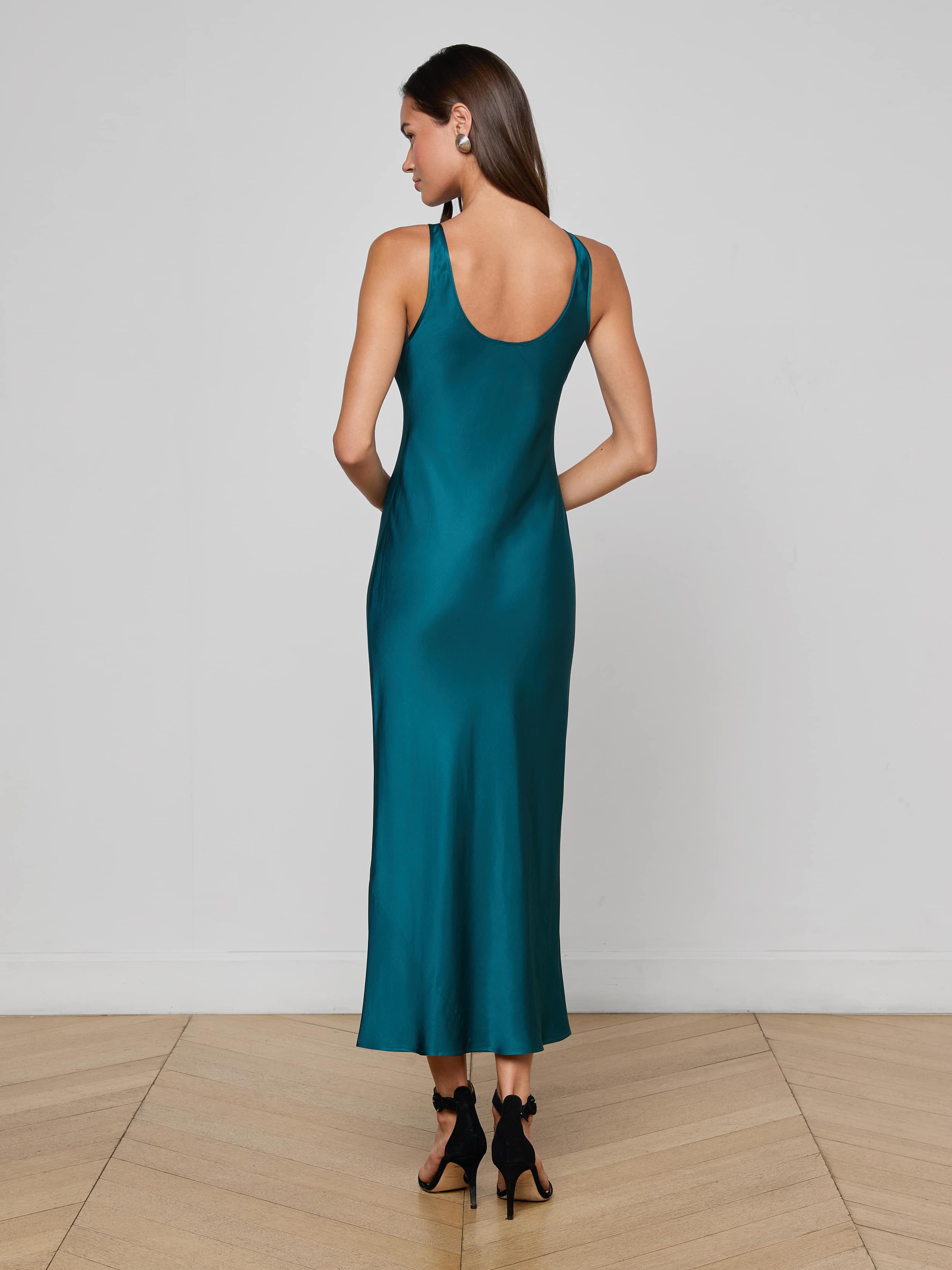 Akiya Satin Maxi Dress - Image 3