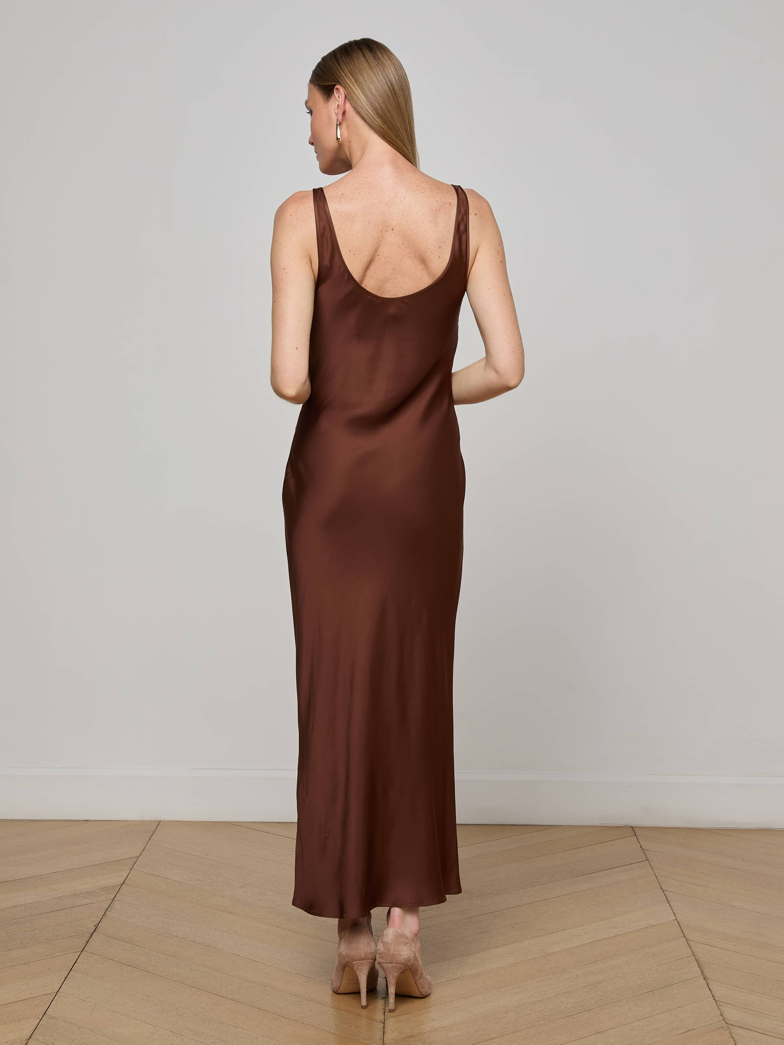 Akiya Satin Maxi Dress - Image 5