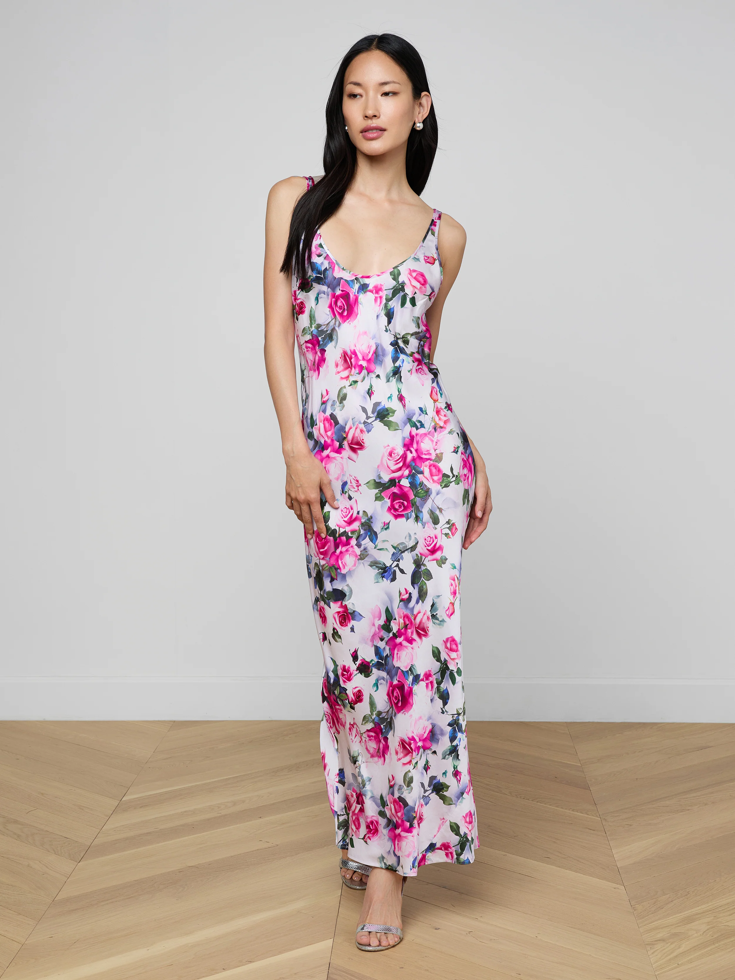 Akiya Satin Maxi Dress - Image 2