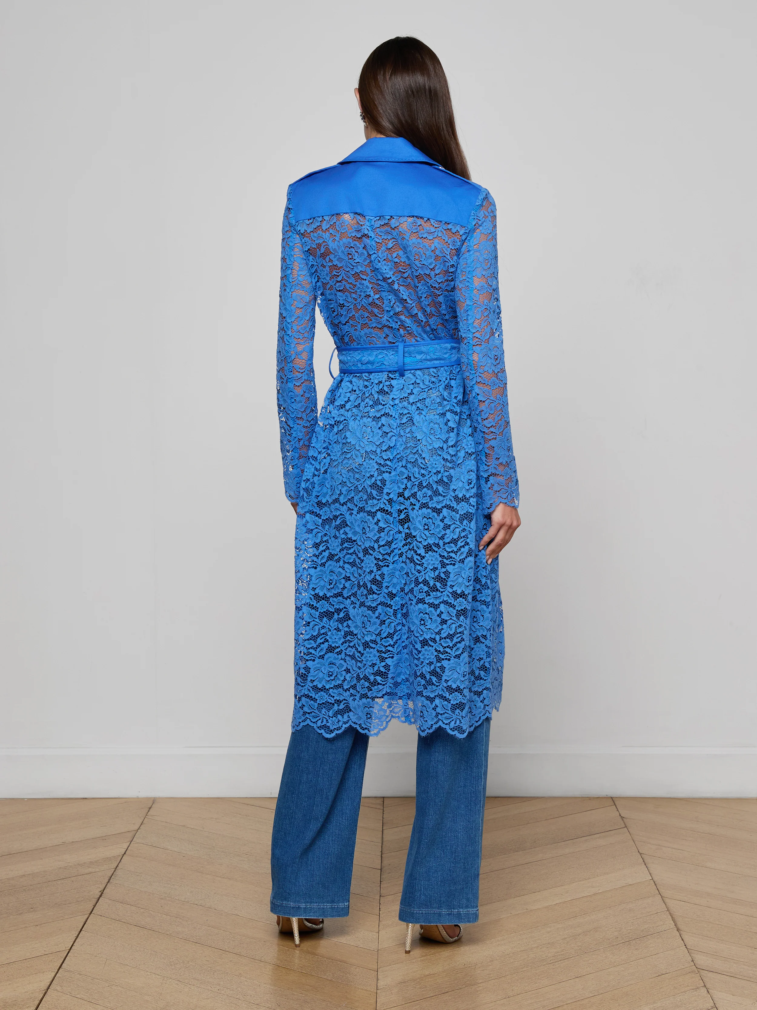 Amata Lace Trench Coat - Image 6
