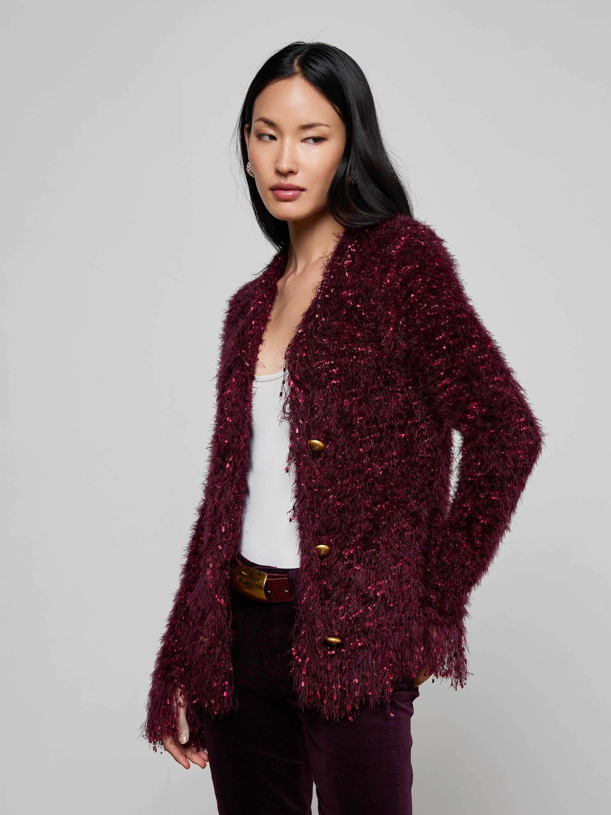 Azure Fringe Cardigan Blazer - Image 3