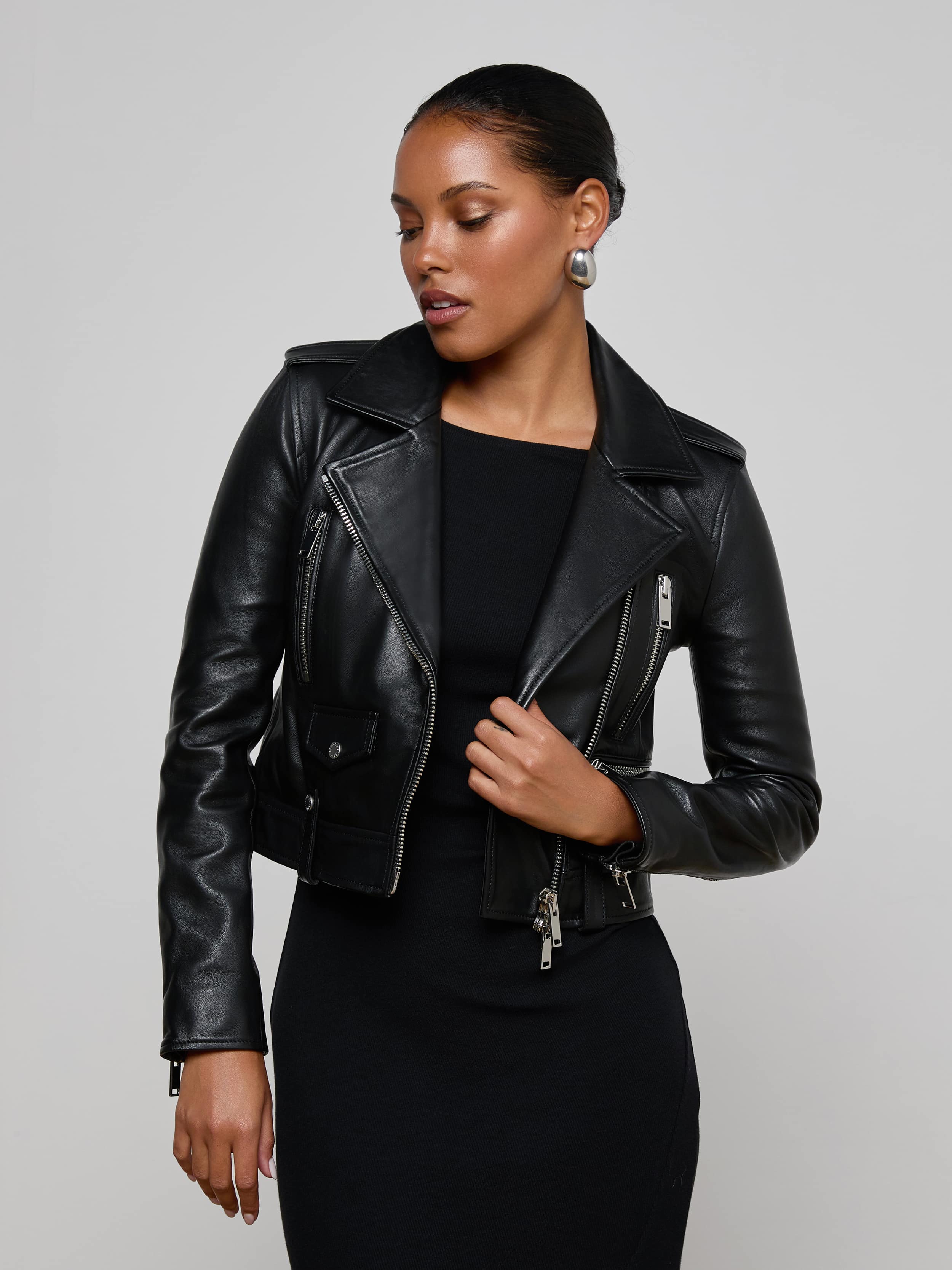Blakely Leather Biker Jacket - Image 4