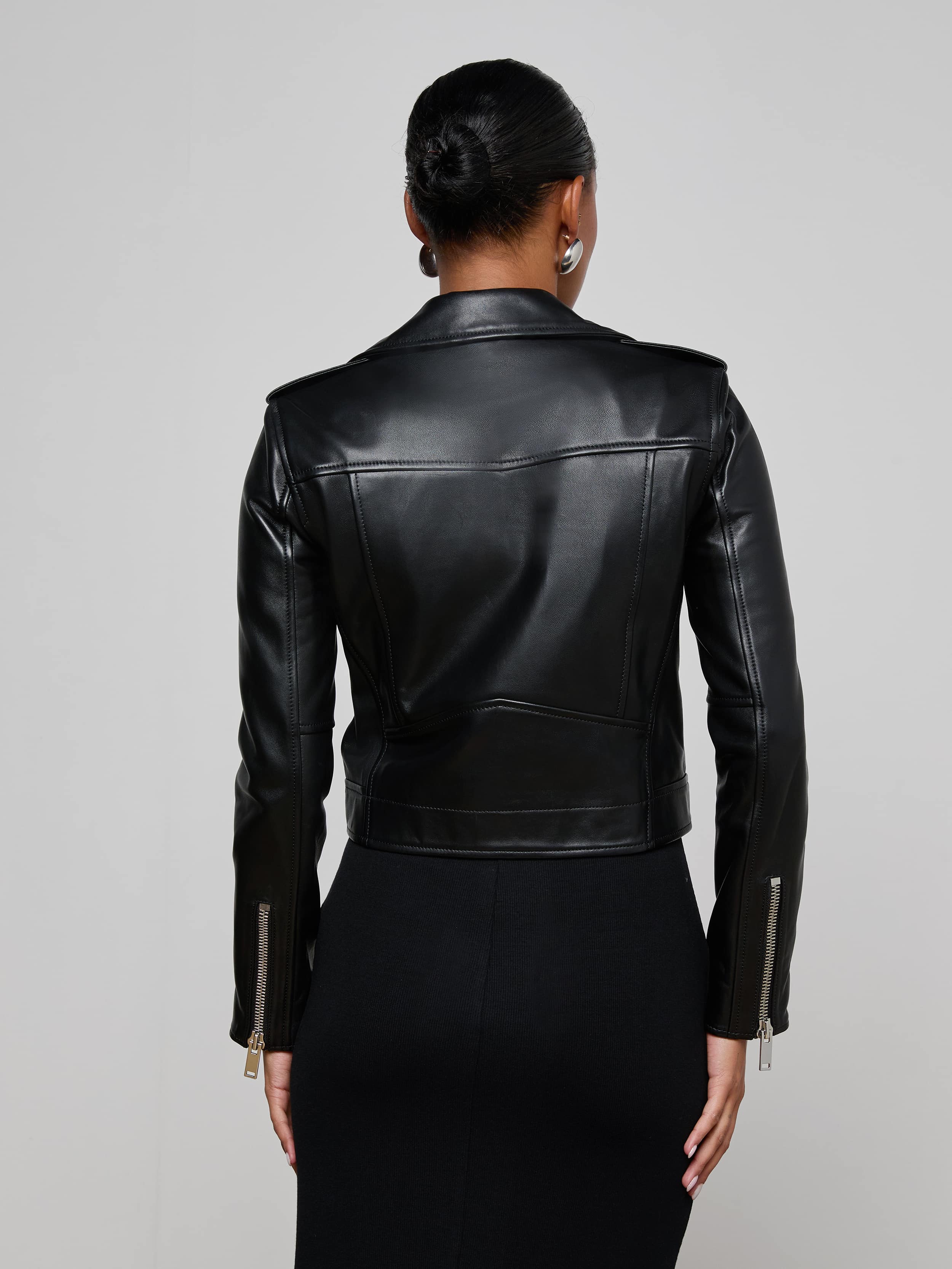 Blakely Leather Biker Jacket - Image 7