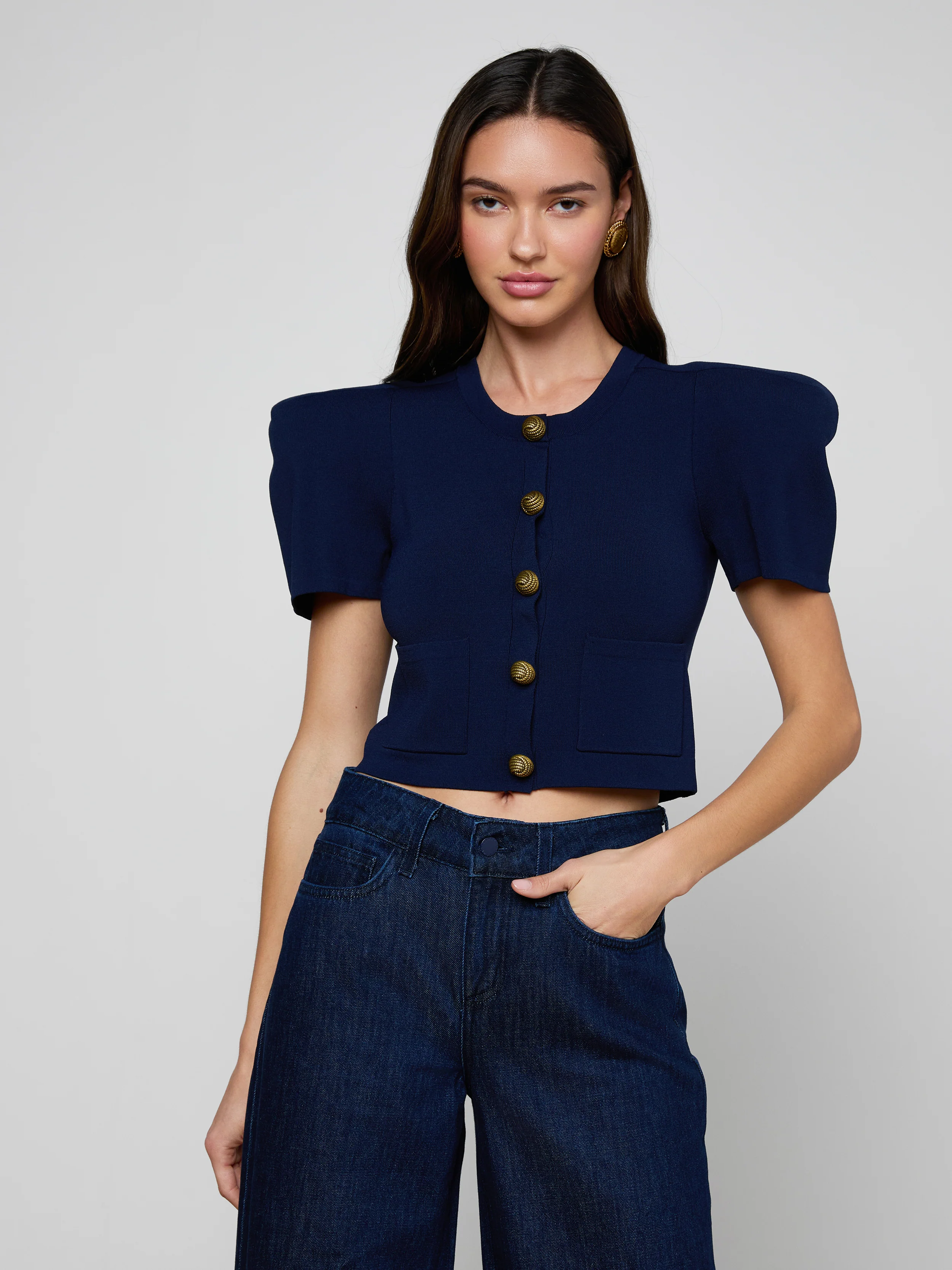 Britt Statement Shoulder Cardigan