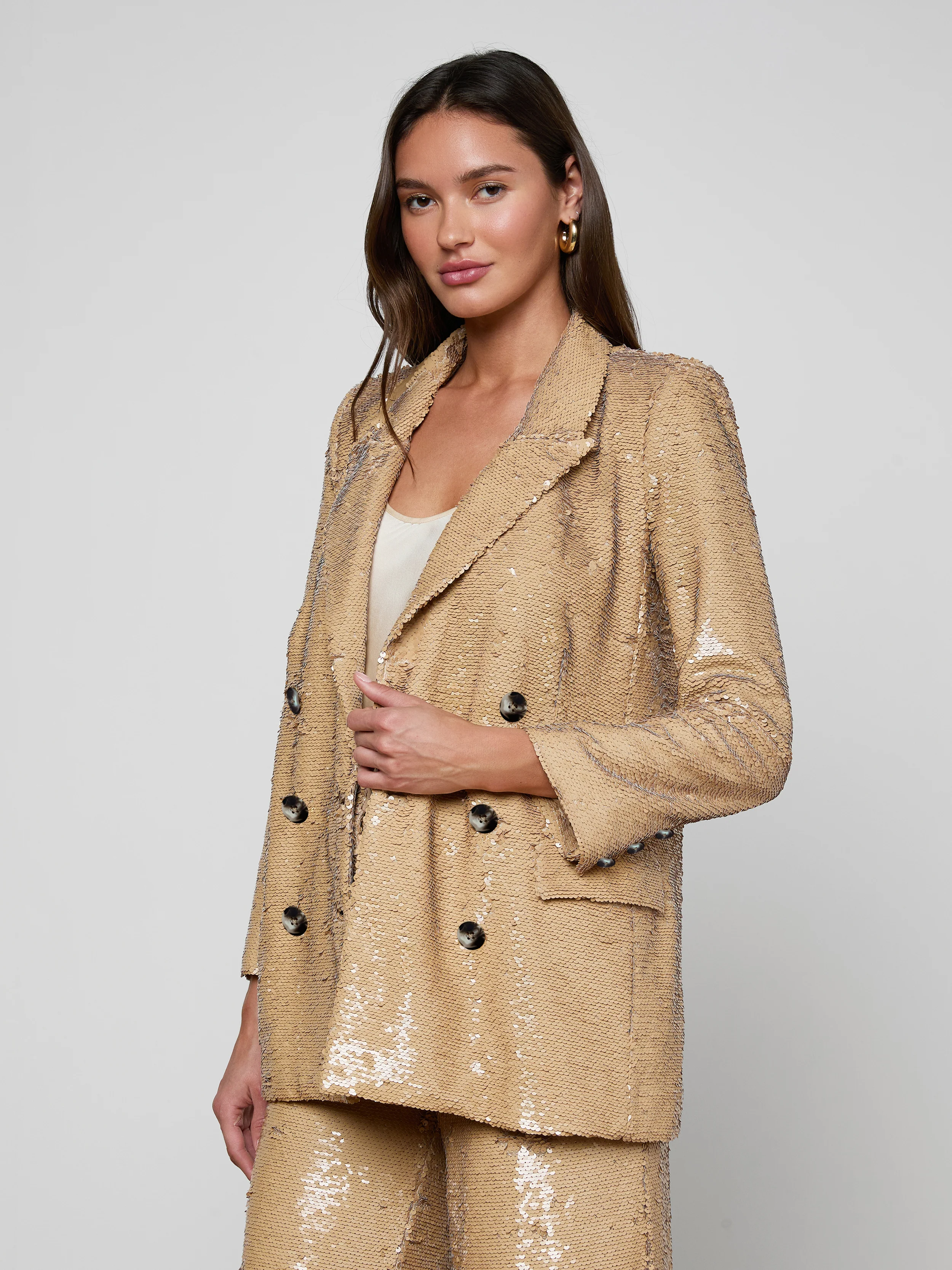 Cambrie Oversized Sequin Blazer - Image 2