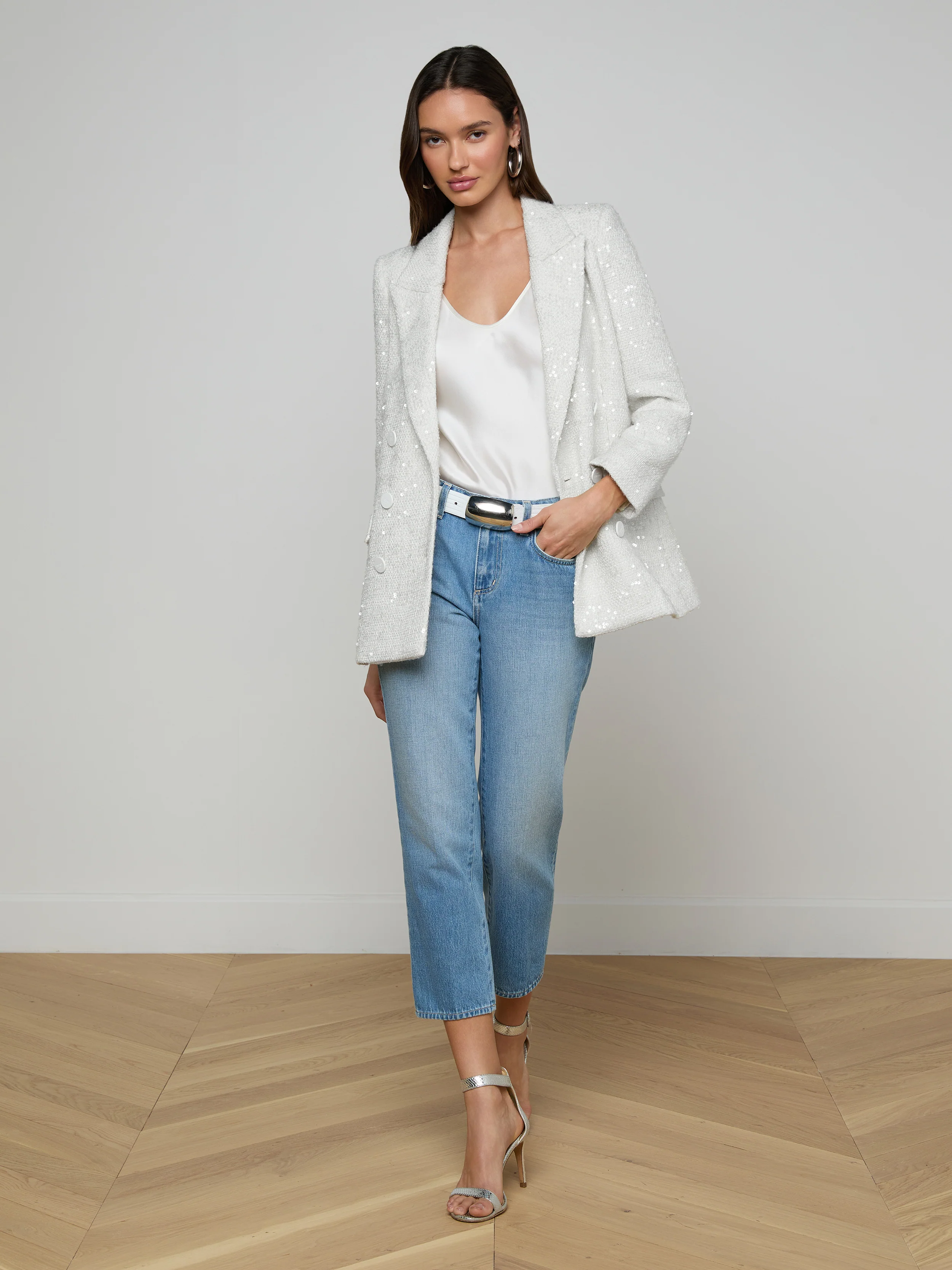 Cambrie Oversized Sequin Blazer - Image 3