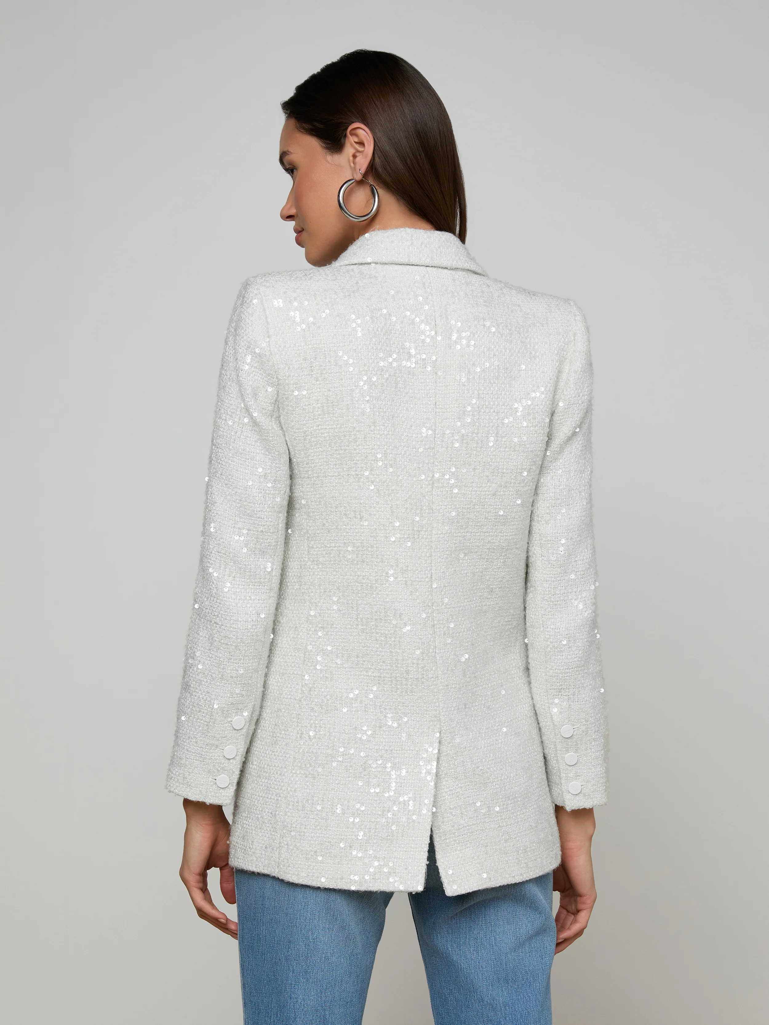 Cambrie Oversized Sequin Blazer - Image 4