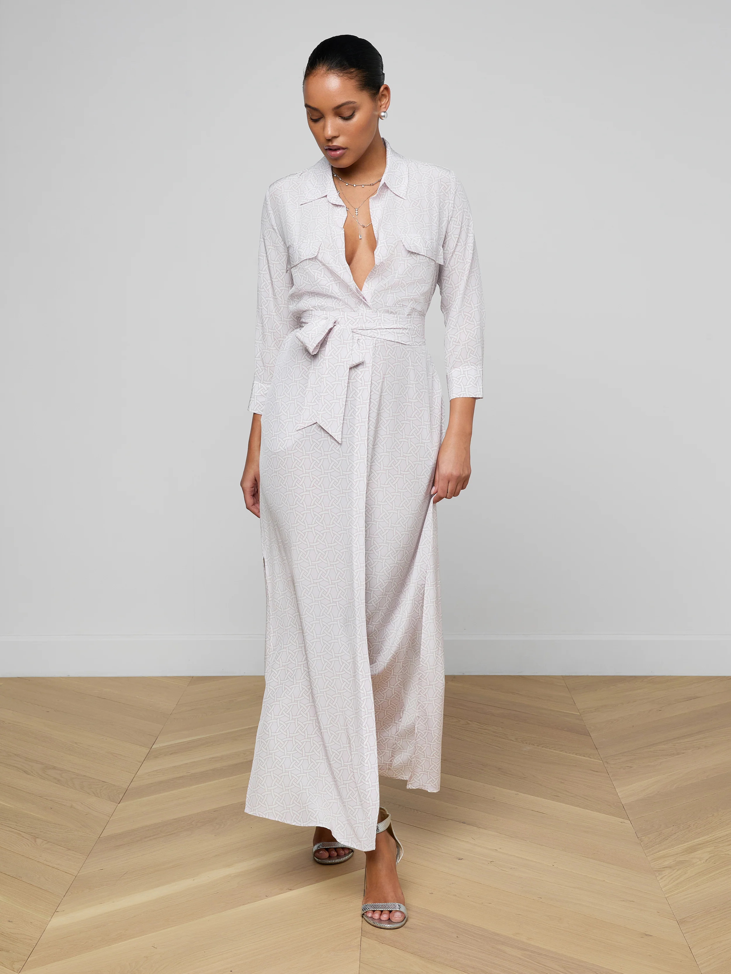 Cameron Silk Shirt Dress - Image 2