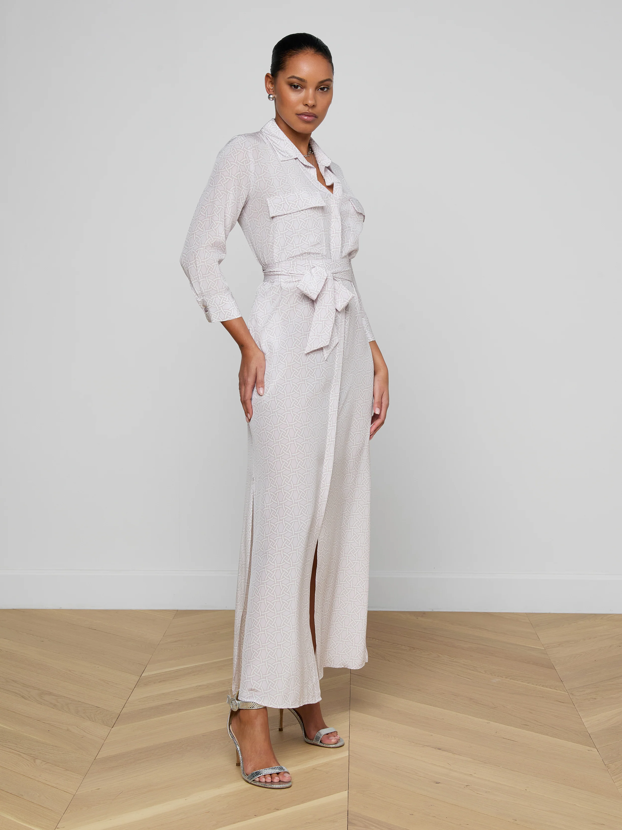 Cameron Silk Shirt Dress - Image 3