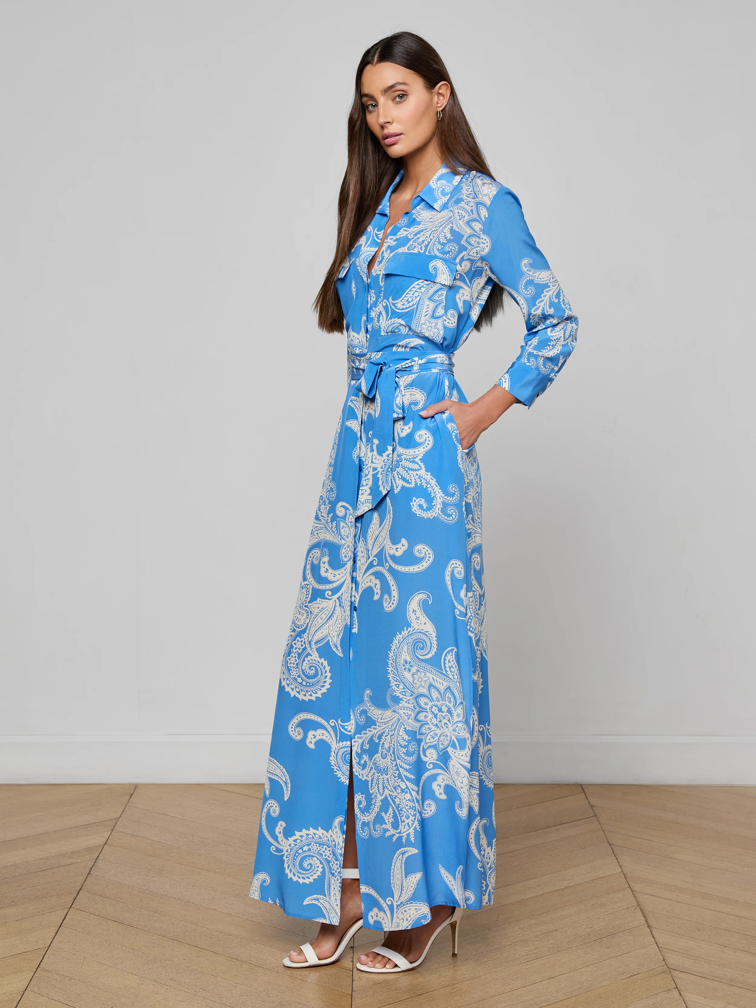 Cameron Silk Shirt Dress - Image 3
