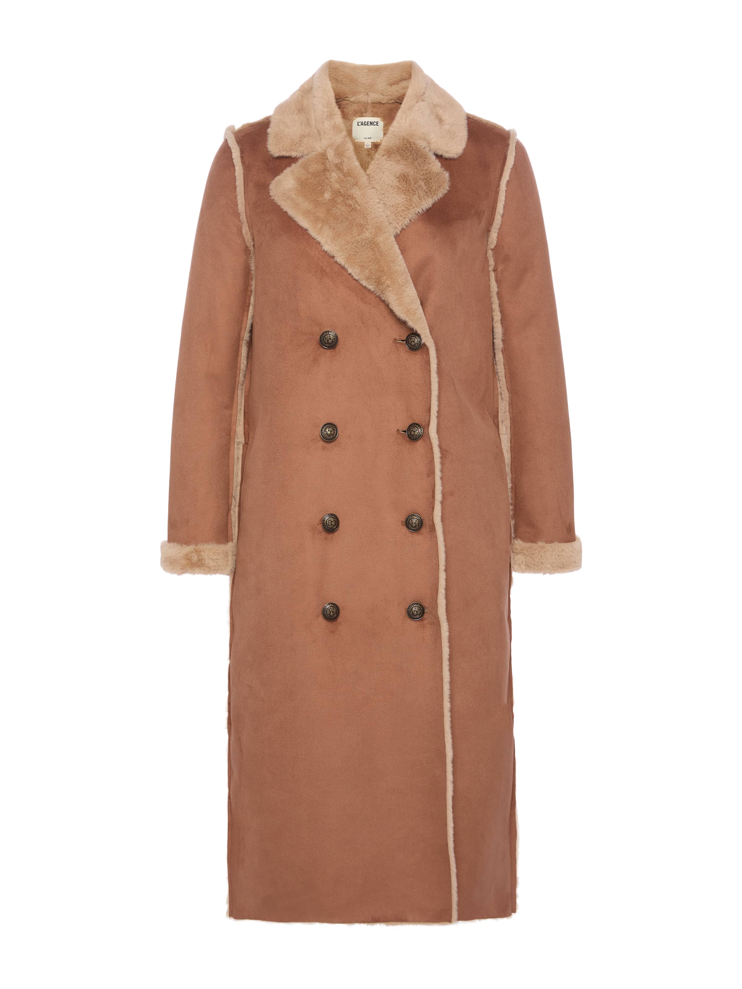 Citron Faux Fur Maxi Coat - Image 6