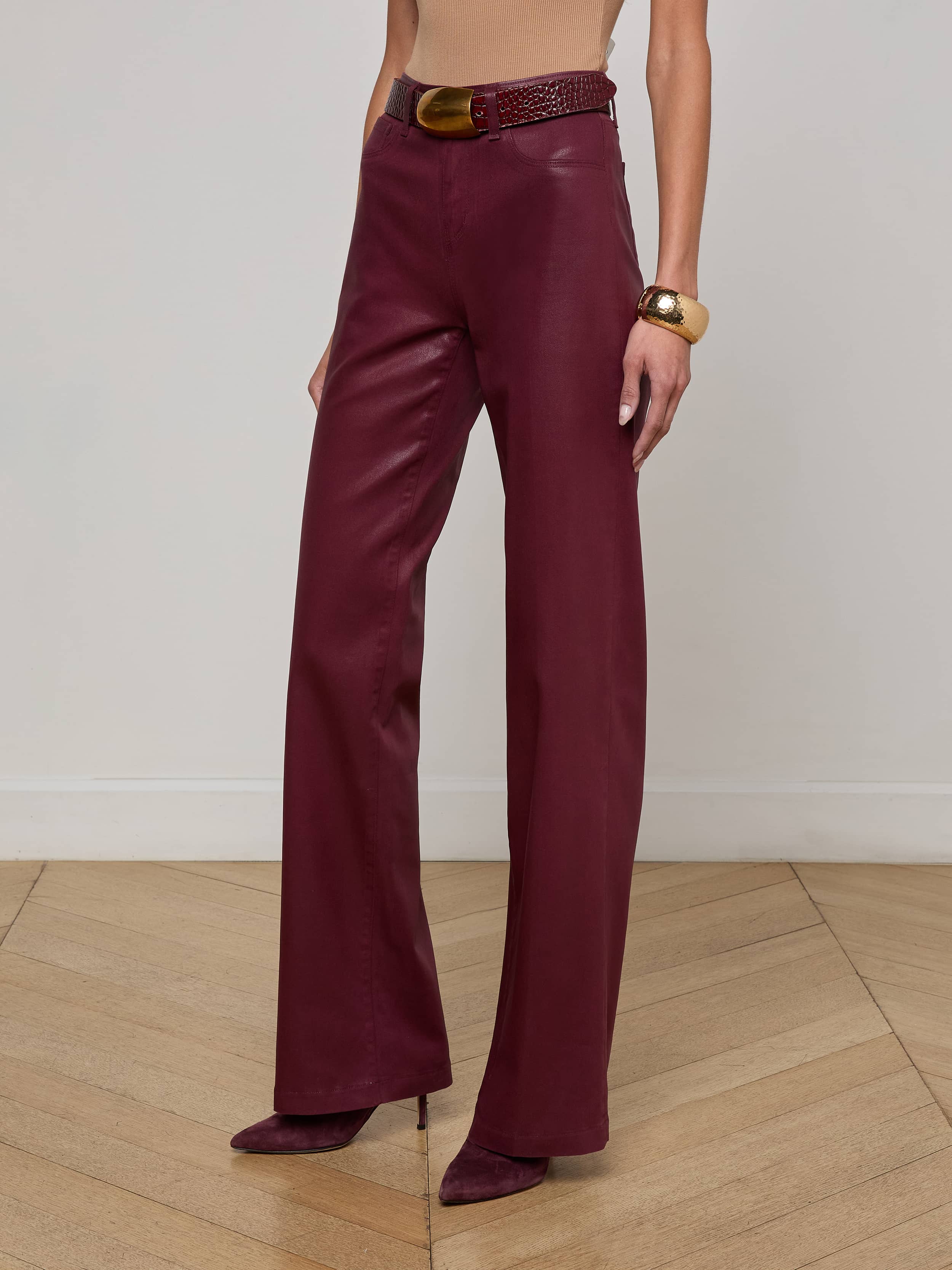 Clayton Coated Wide-Leg Jean - Image 3