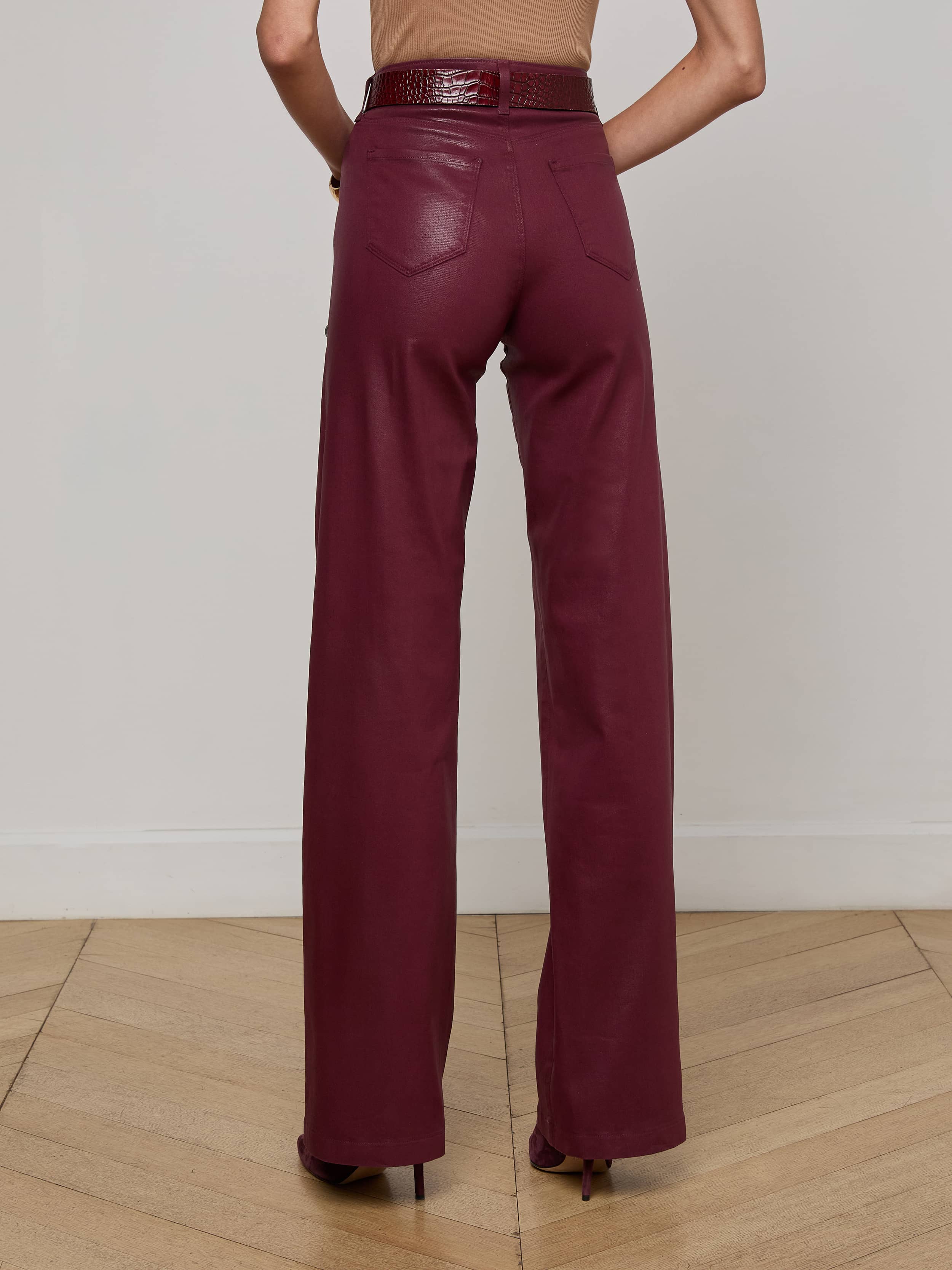 Clayton Coated Wide-Leg Jean - Image 4