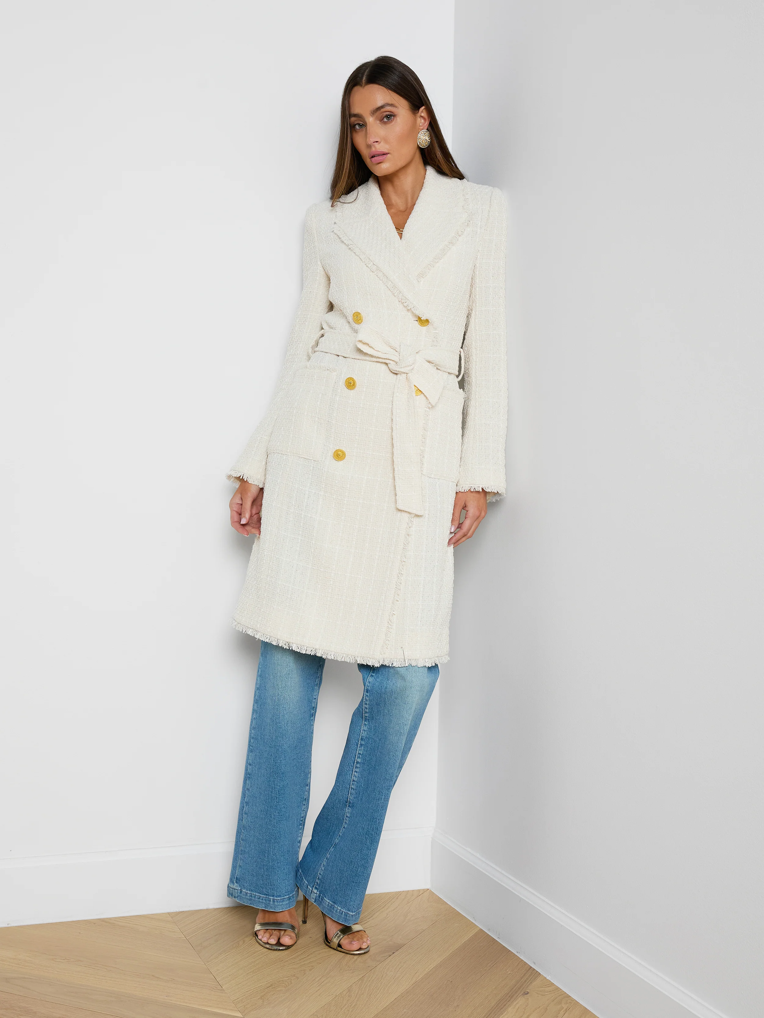 Cooper Tweed Trench Coat - Image 6