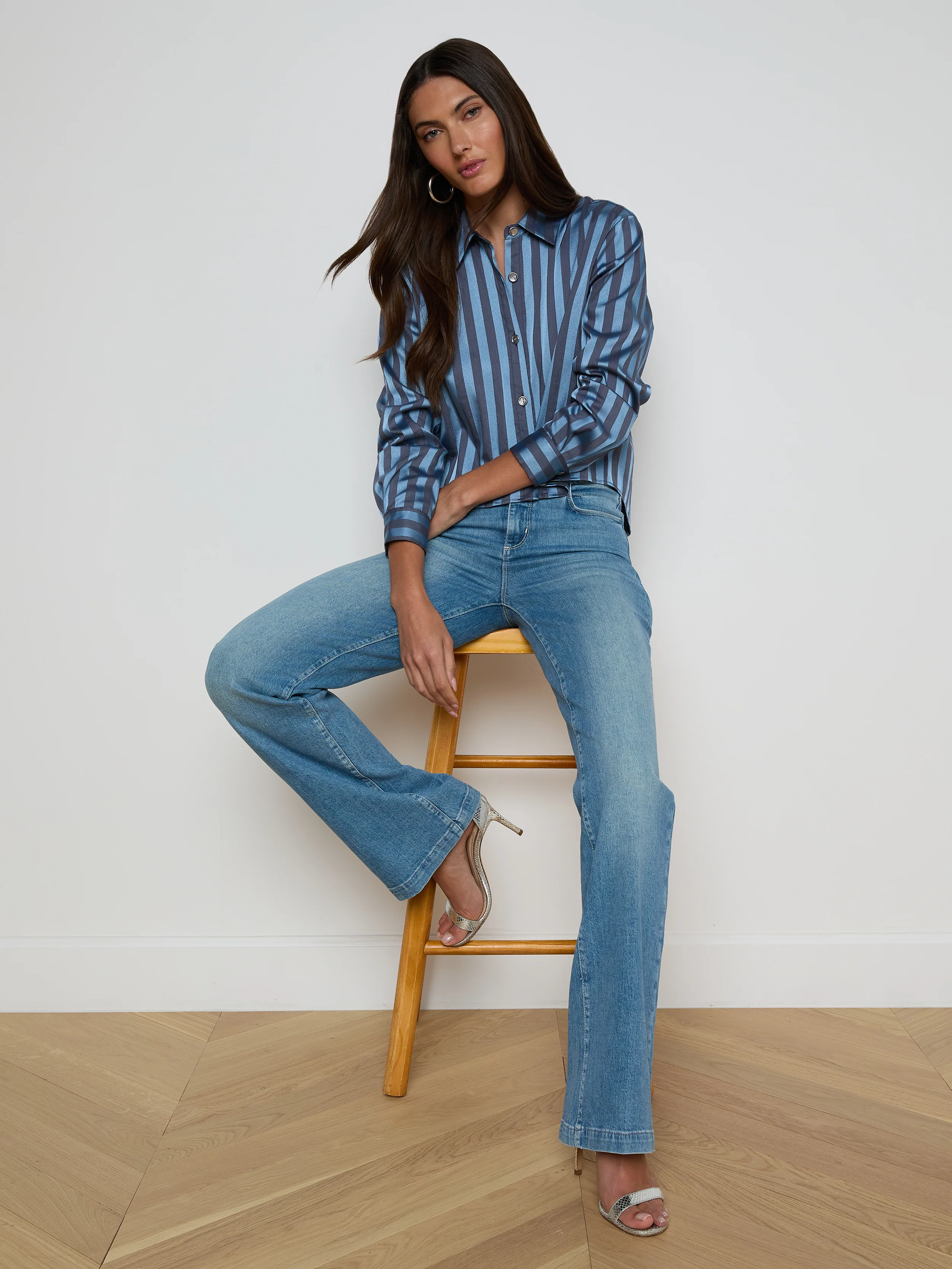 Cosette Satin Shirt - Image 6