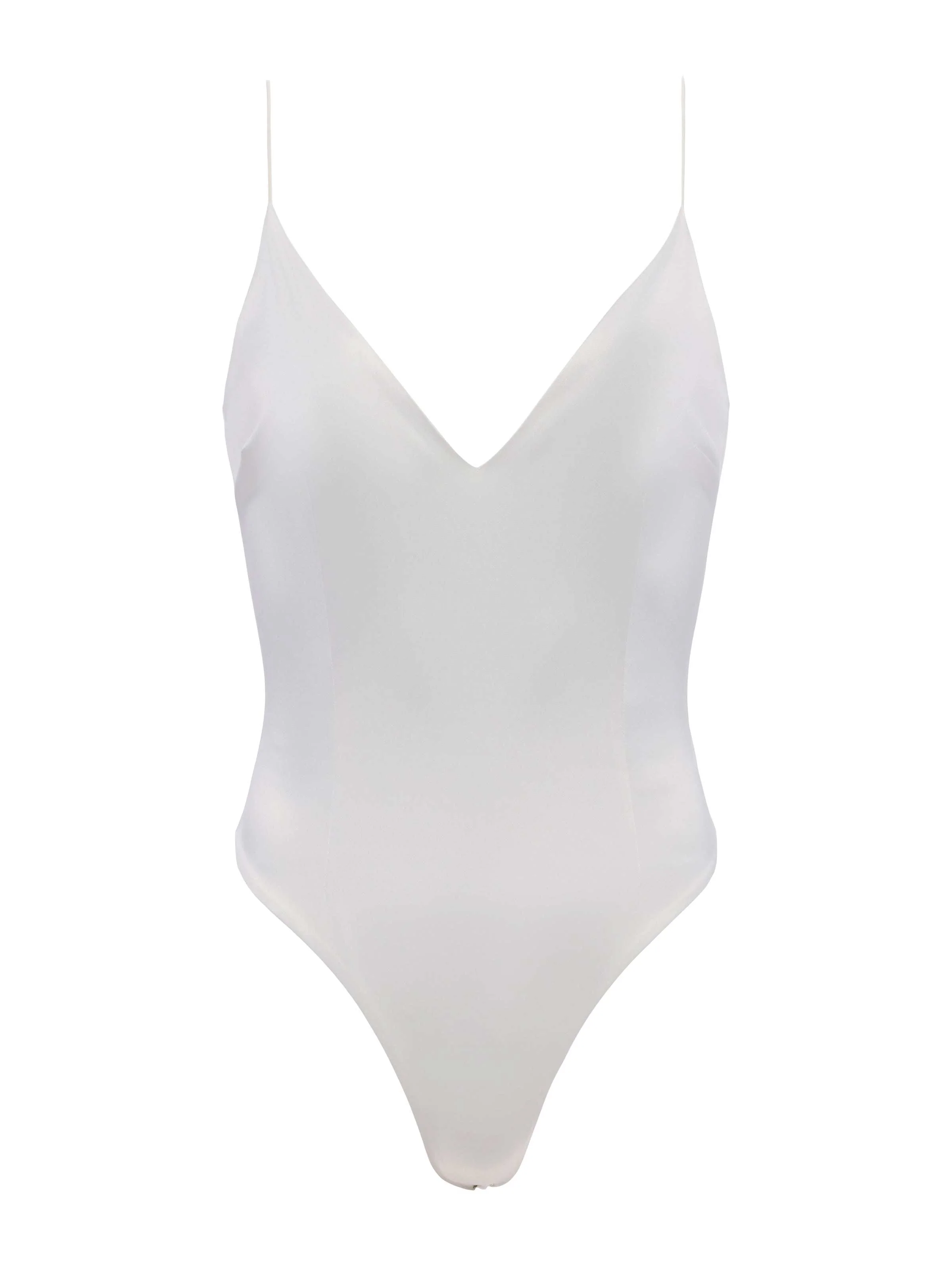 Dara Stretch Satin Bodysuit - Image 6