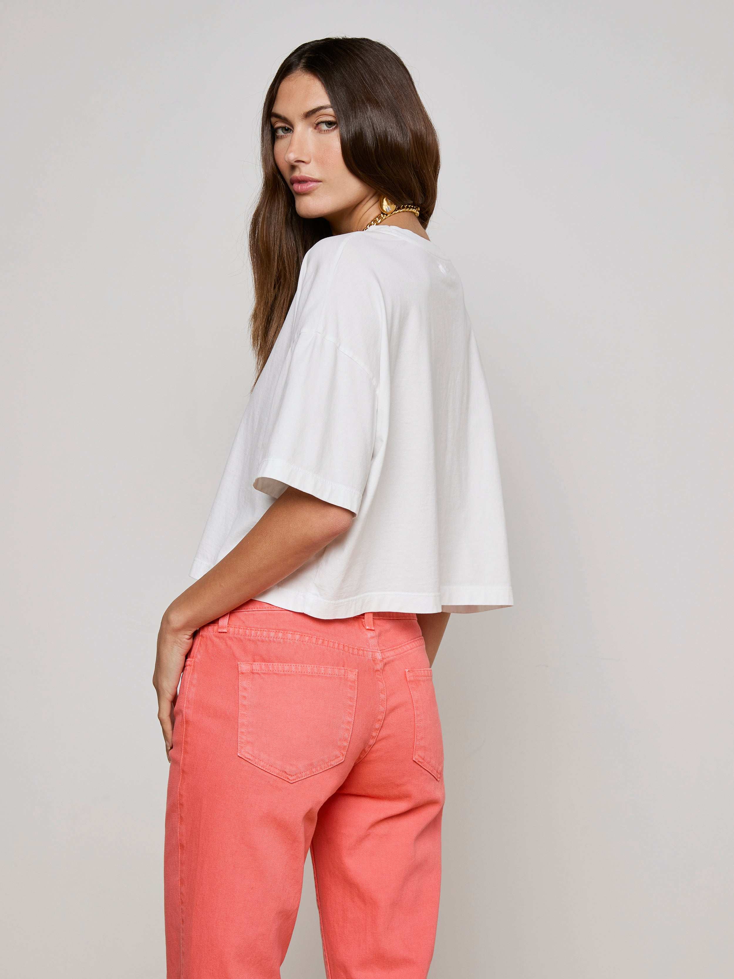 Daria Oversized Cropped Tee - Image 4