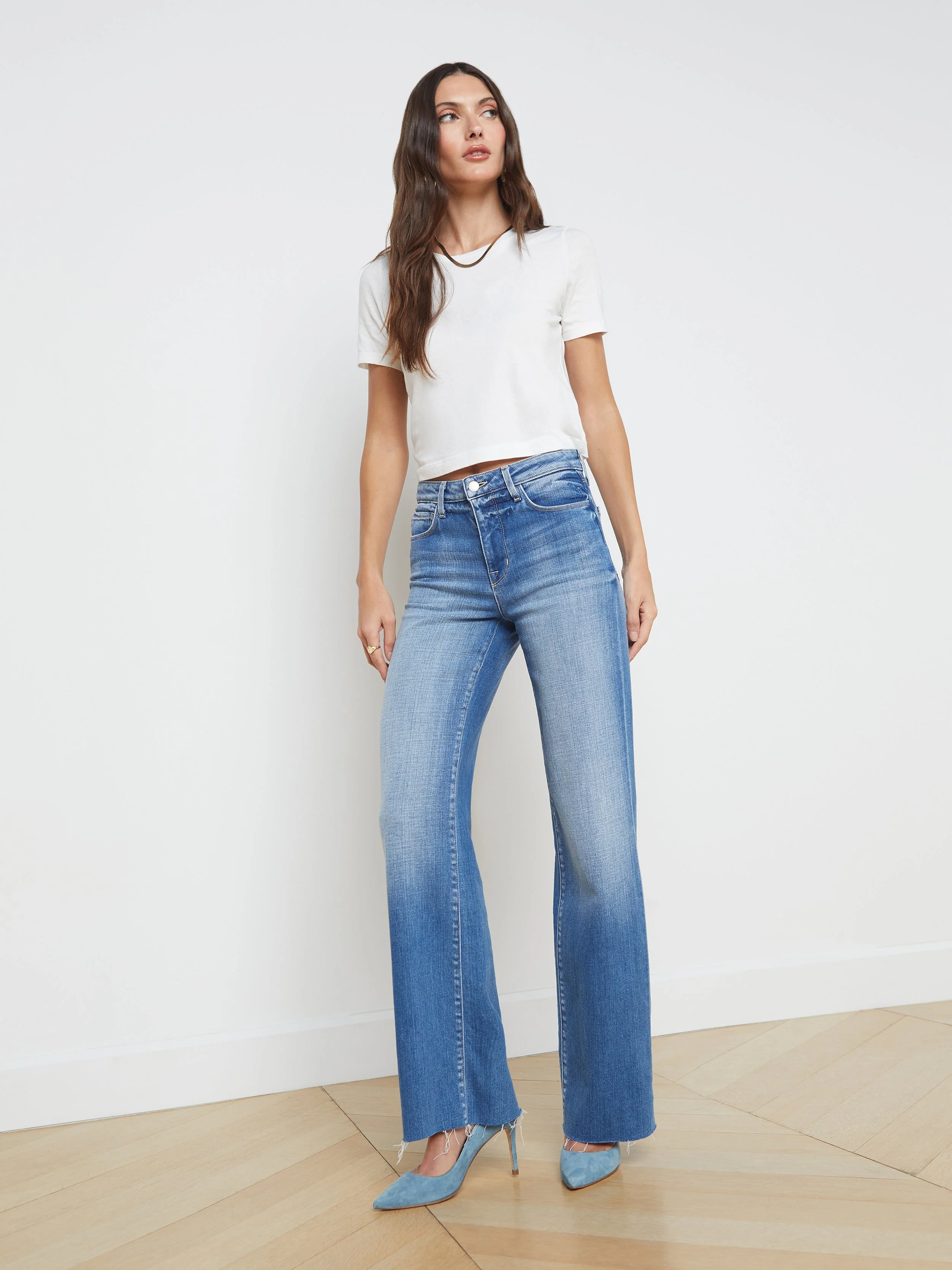 Donna Cotton Cropped Tee - Image 2