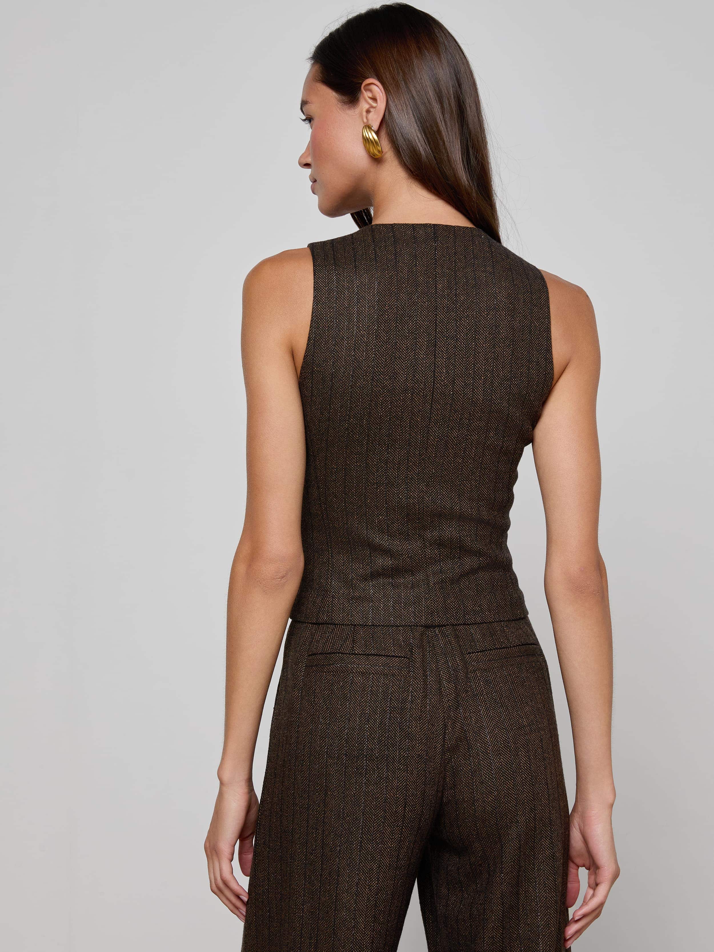 Drina Pinstriped Vest - Image 4
