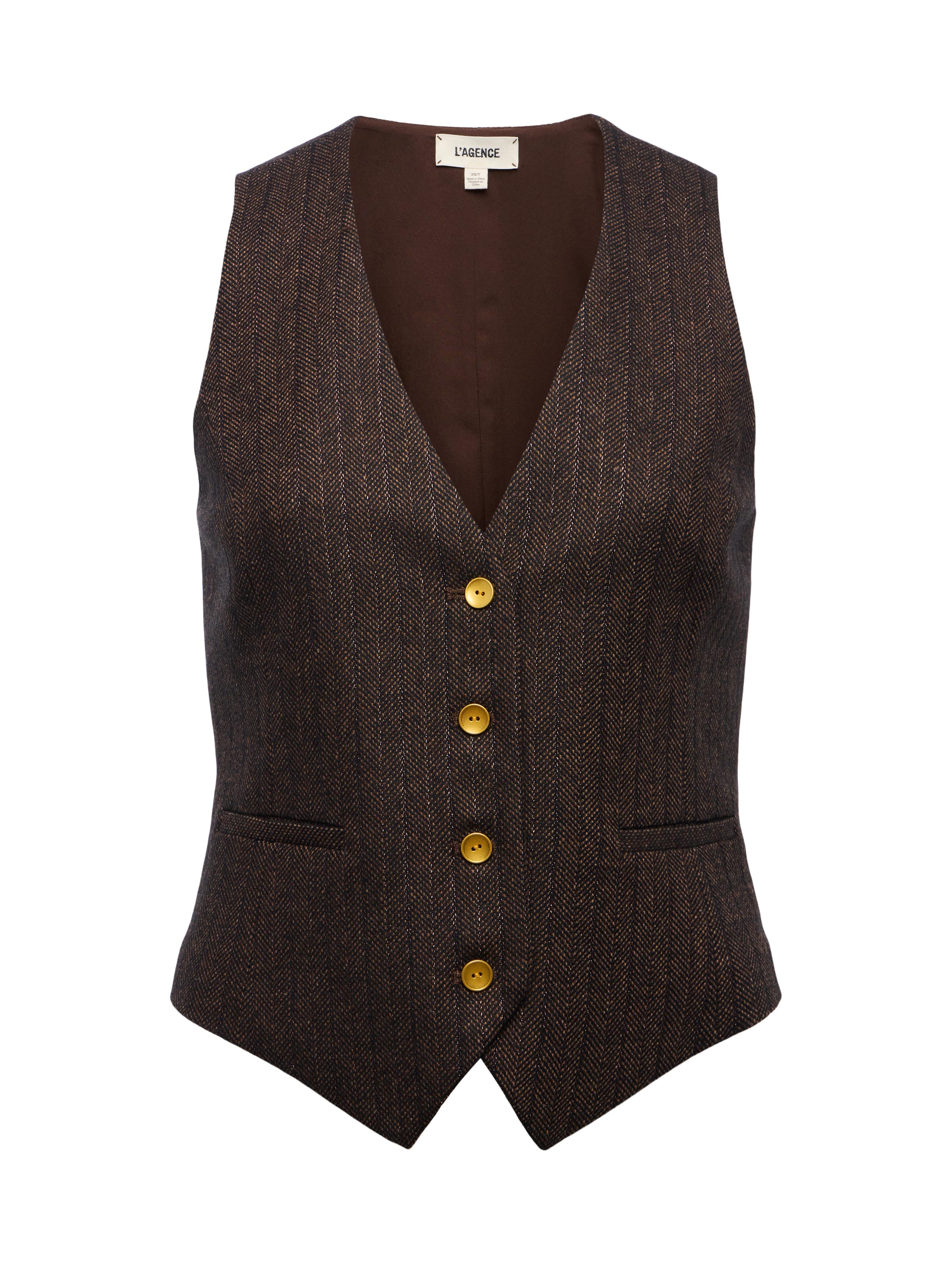 Drina Pinstriped Vest - Image 7