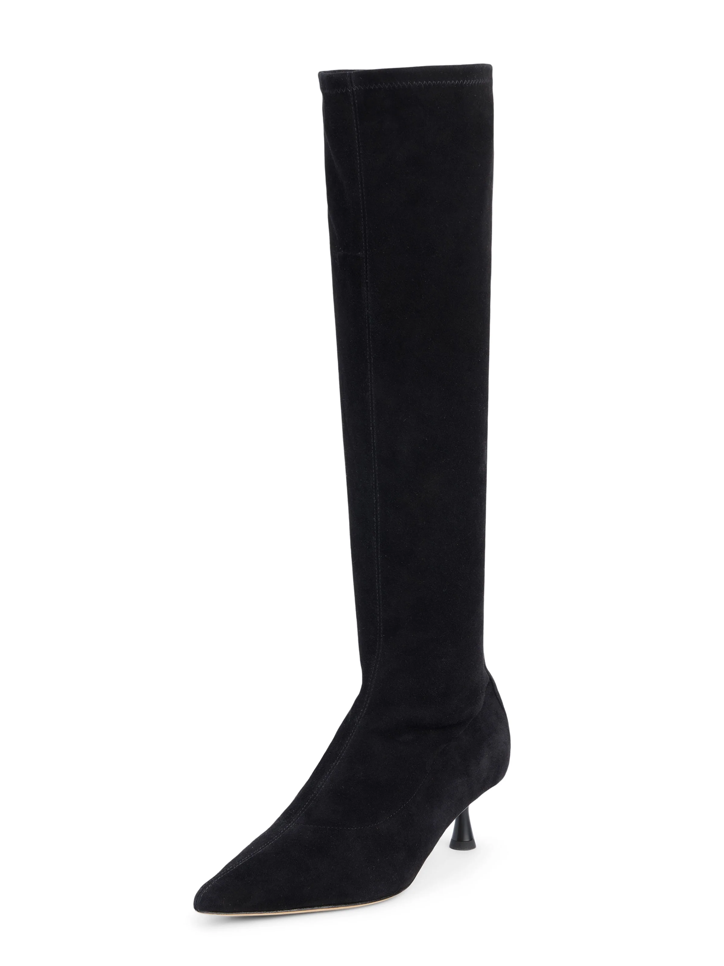 Emilie Suede Kitten-Heel Boot - Image 4