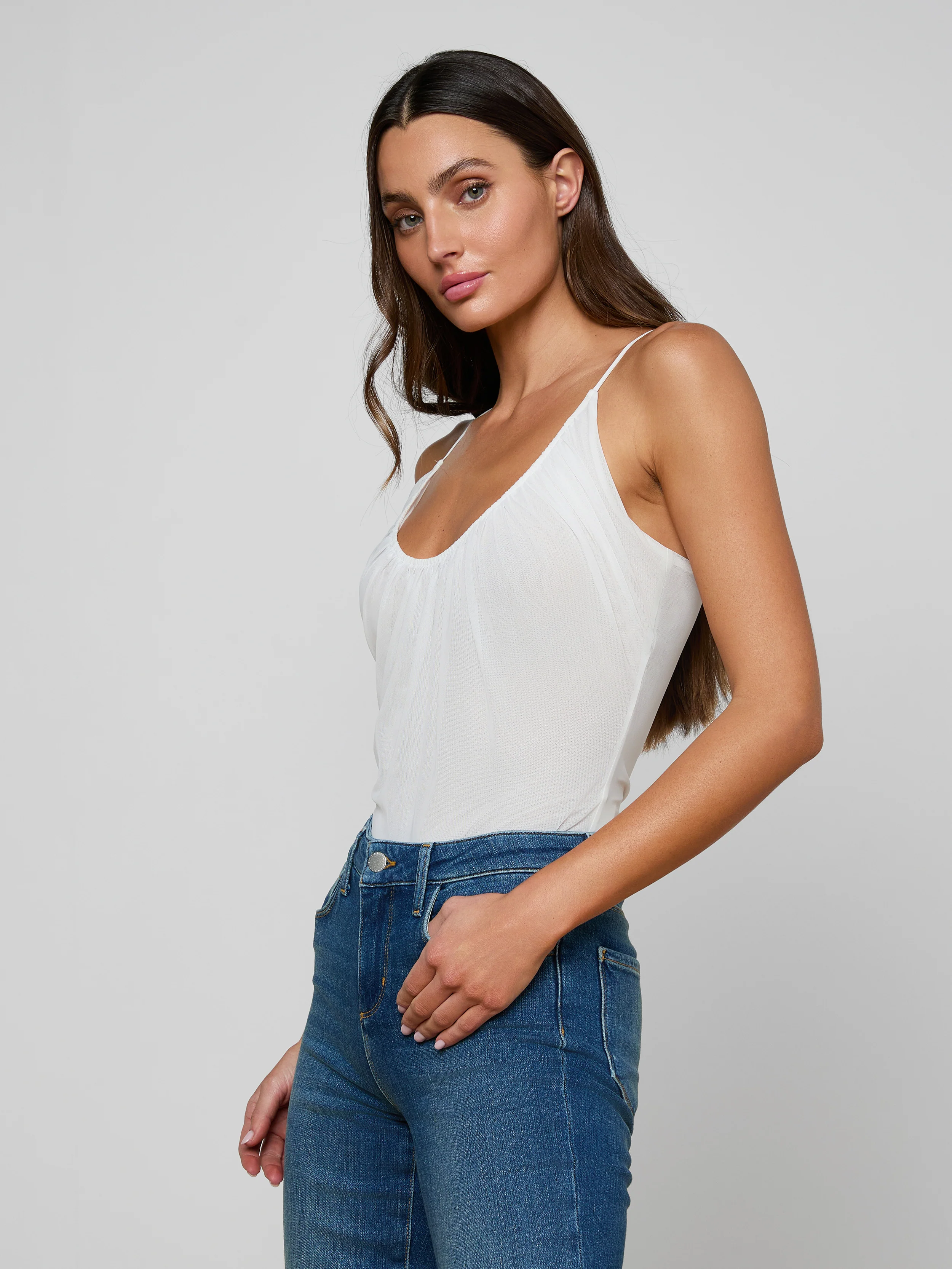 Gelina Ruched Bodysuit - Image 2