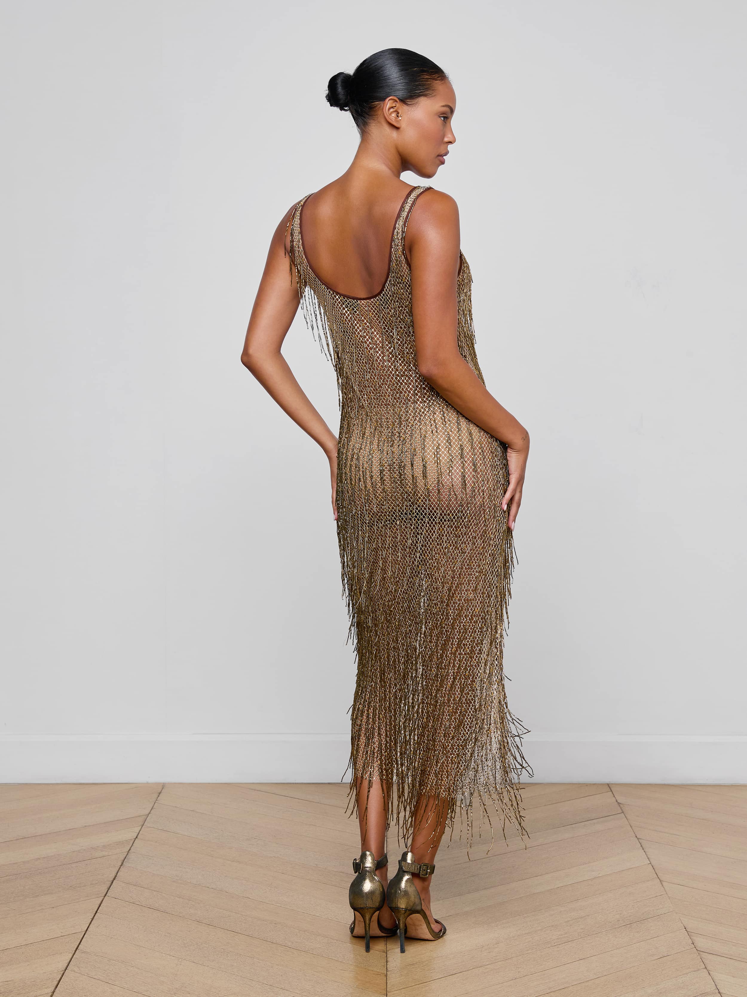 Gracelynn Beaded Fringe Dress - Image 4