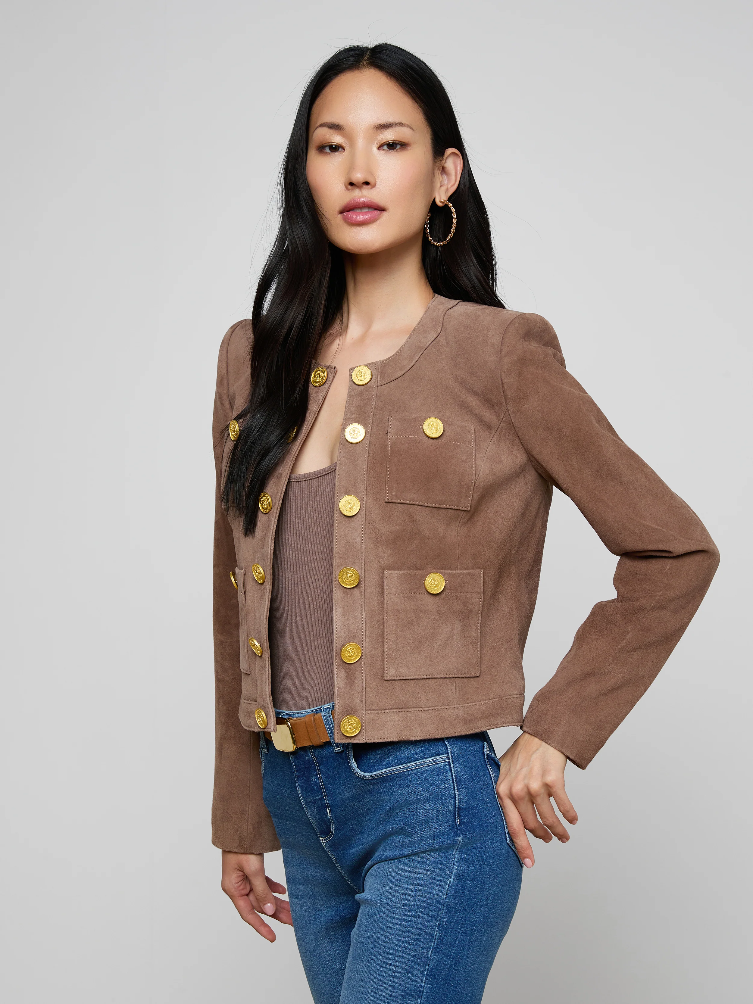 Jayde Collarless Jacket - Image 4