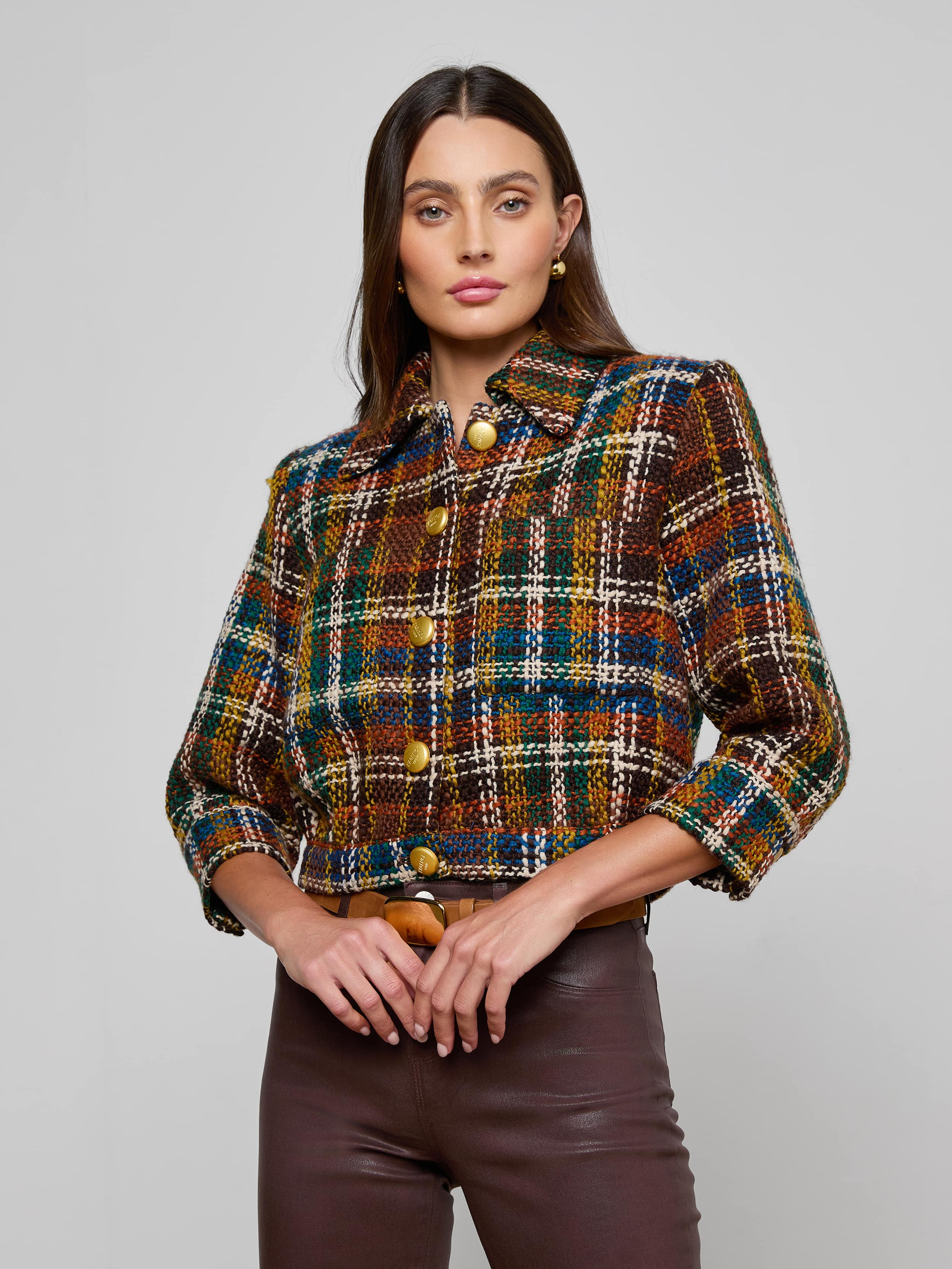 Jia Cropped Tweed Jacket