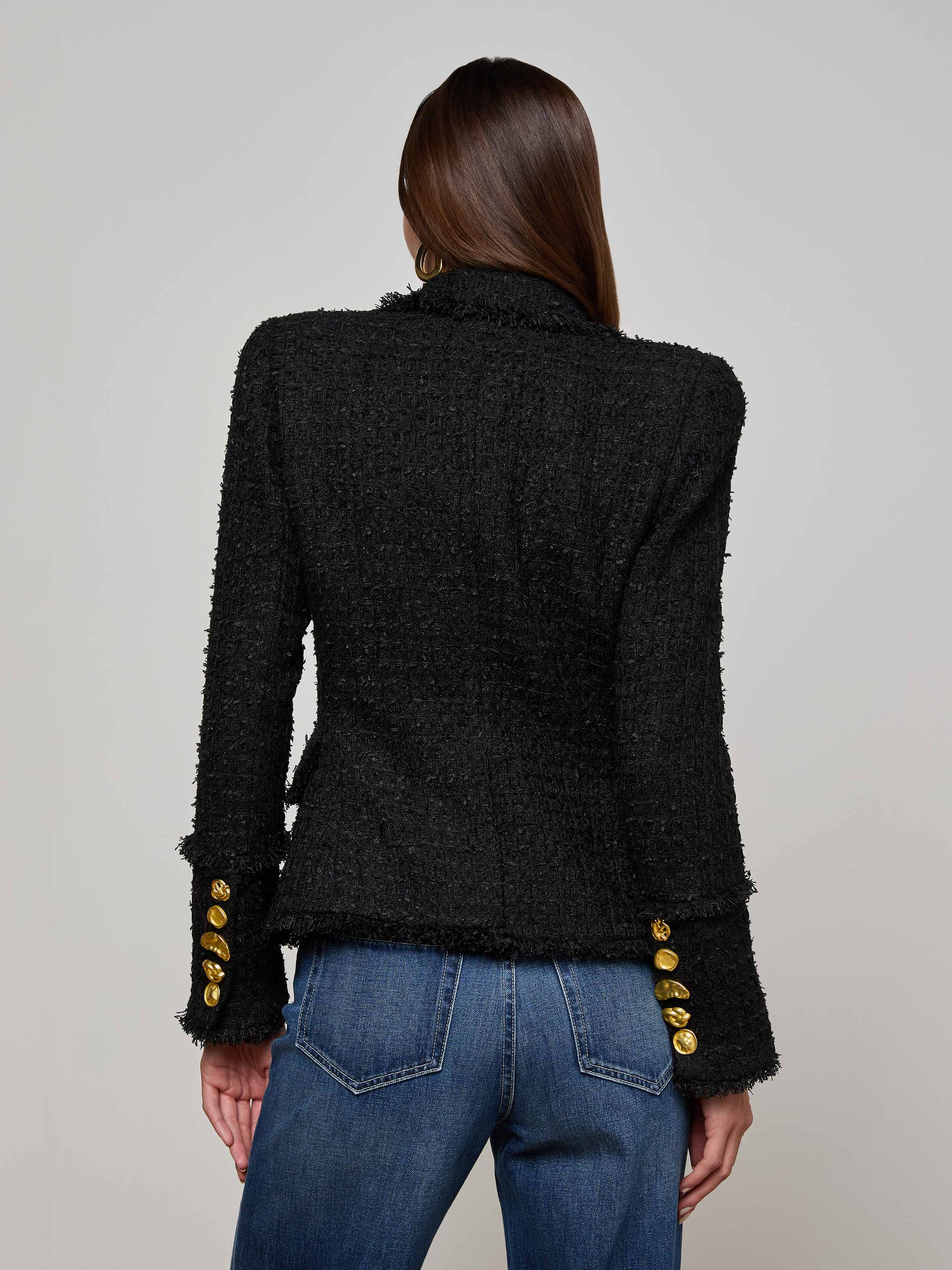 Kaisley Frayed Trim Blazer - Image 4