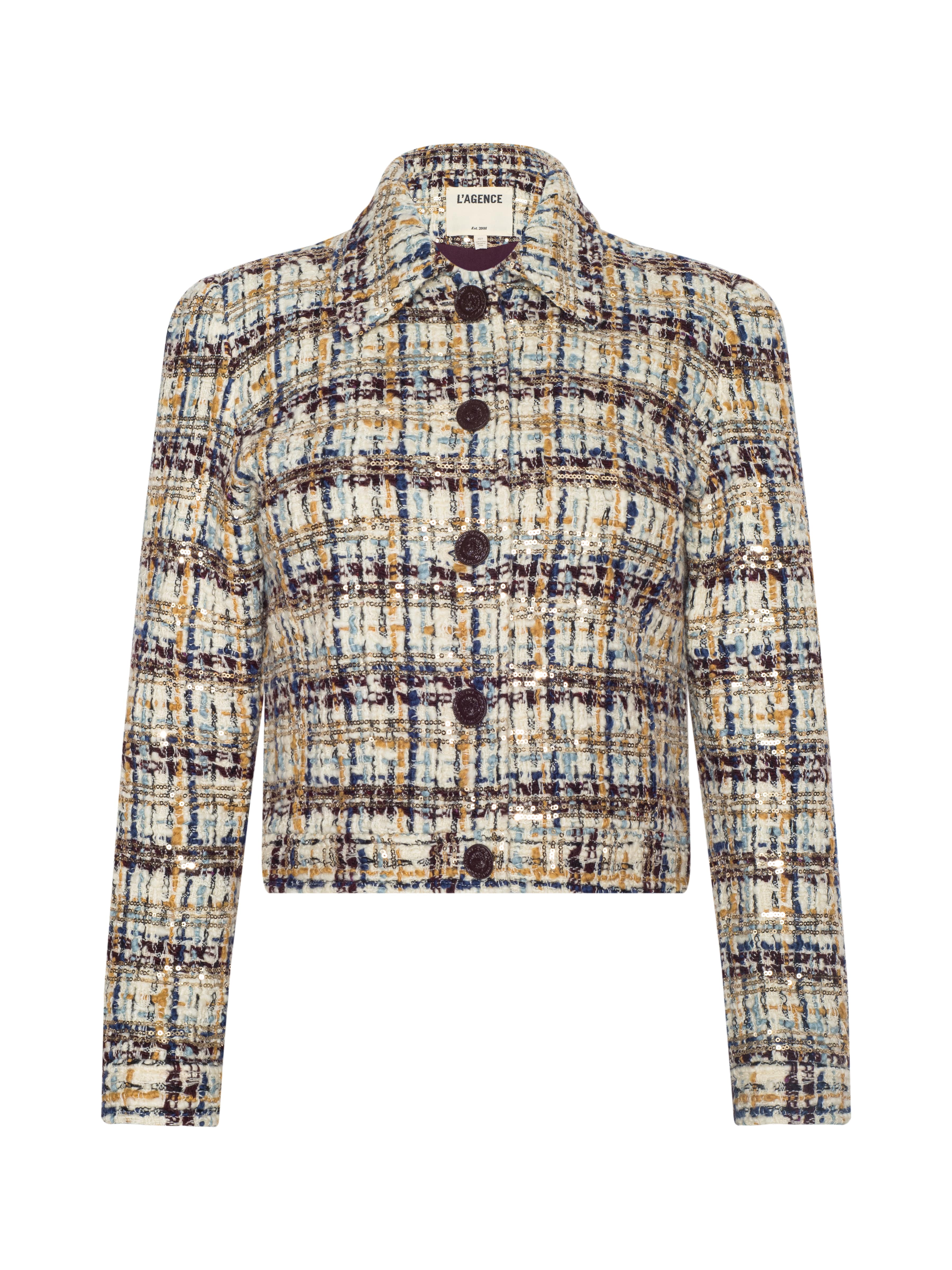 Kasey Sequined Tweed Jacket - Image 7