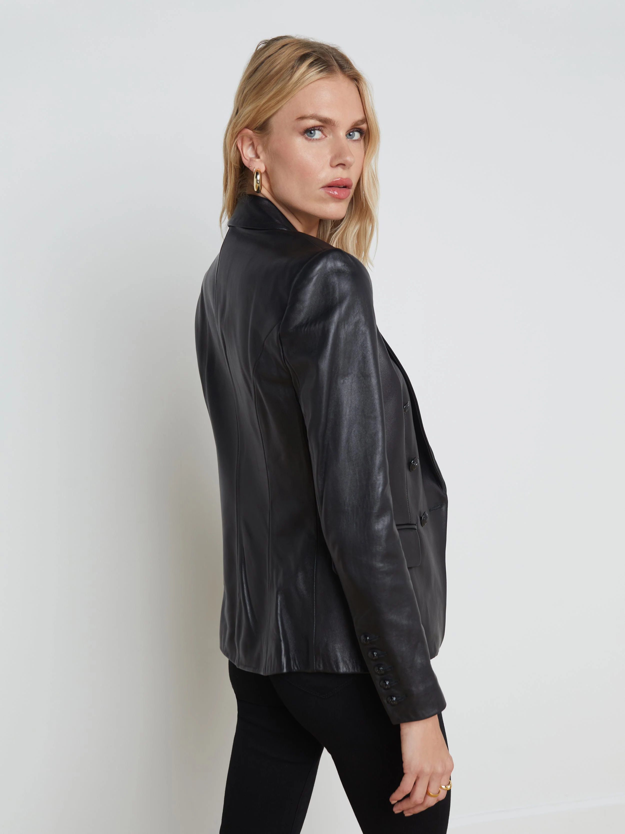 Kenzie Leather Blazer - Image 4