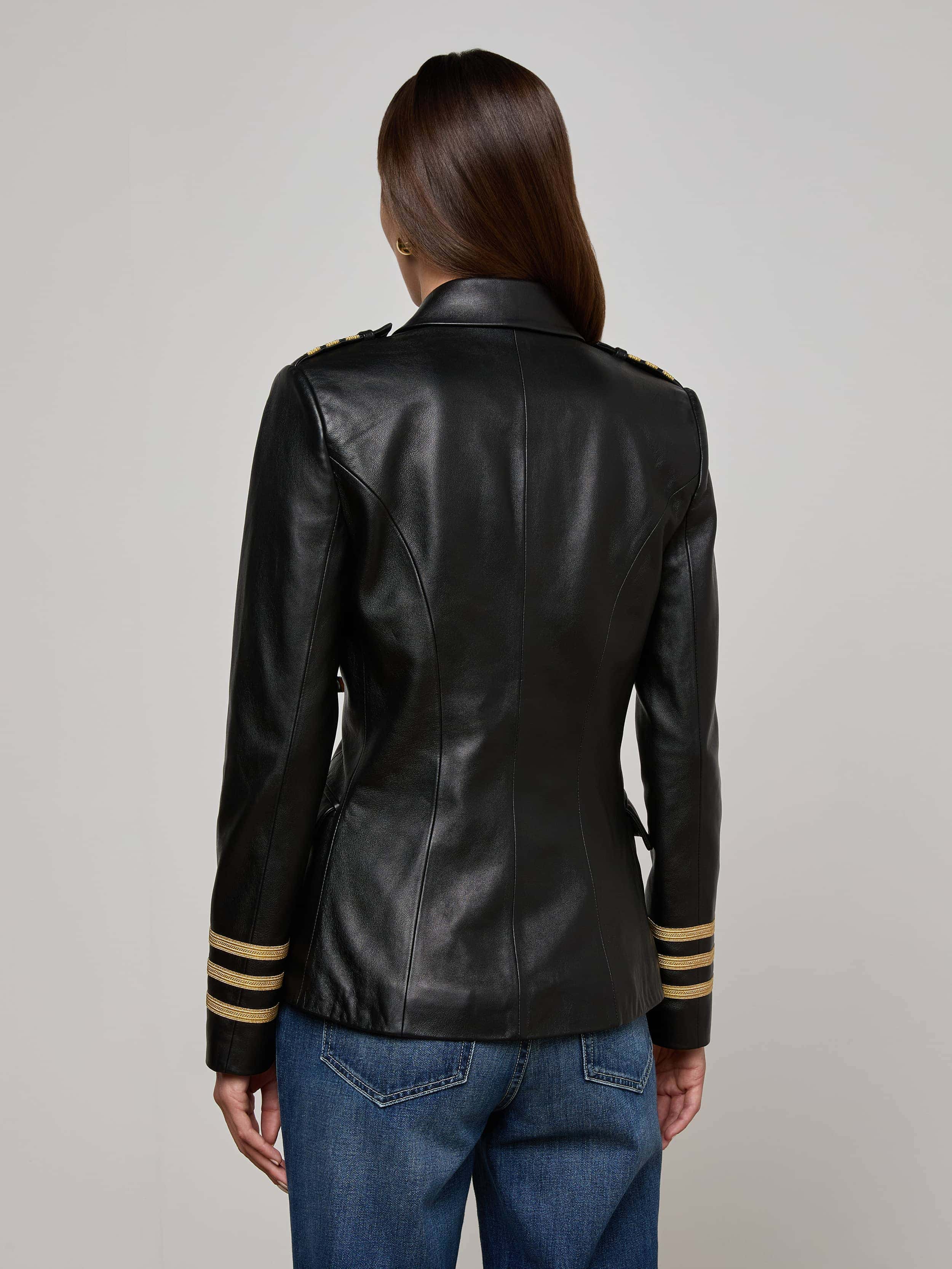 Kenzie Leather Blazer - Image 4