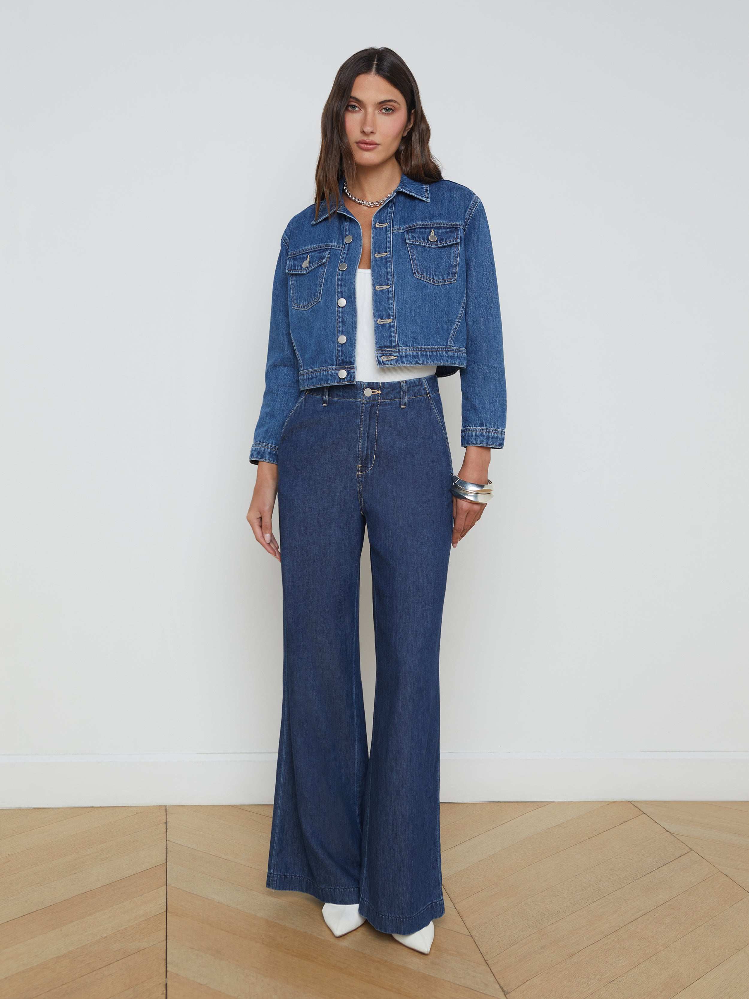 Koda Cropped Jean Jacket - Image 3