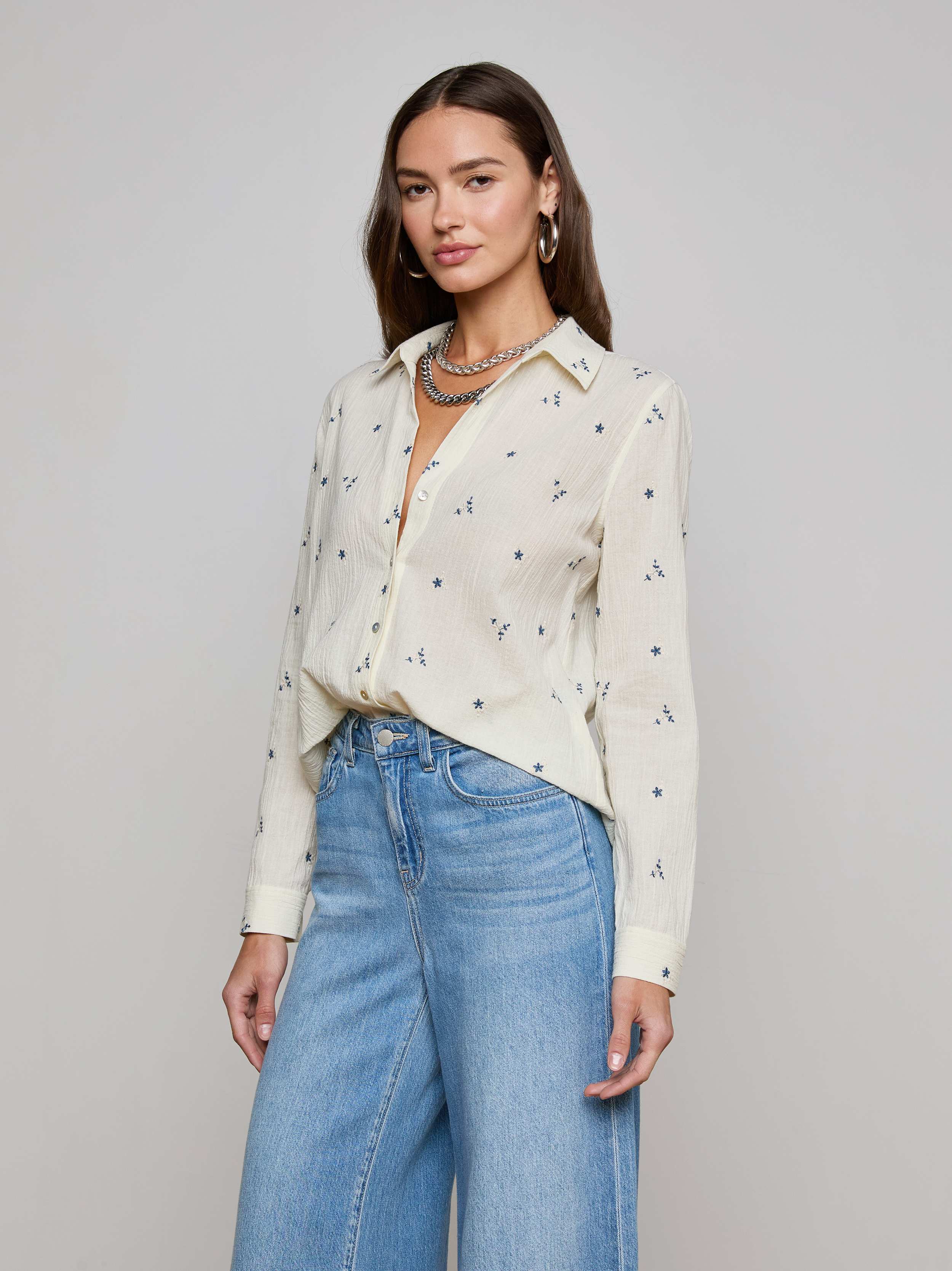 Laurent Embroidered Blouse - Image 2