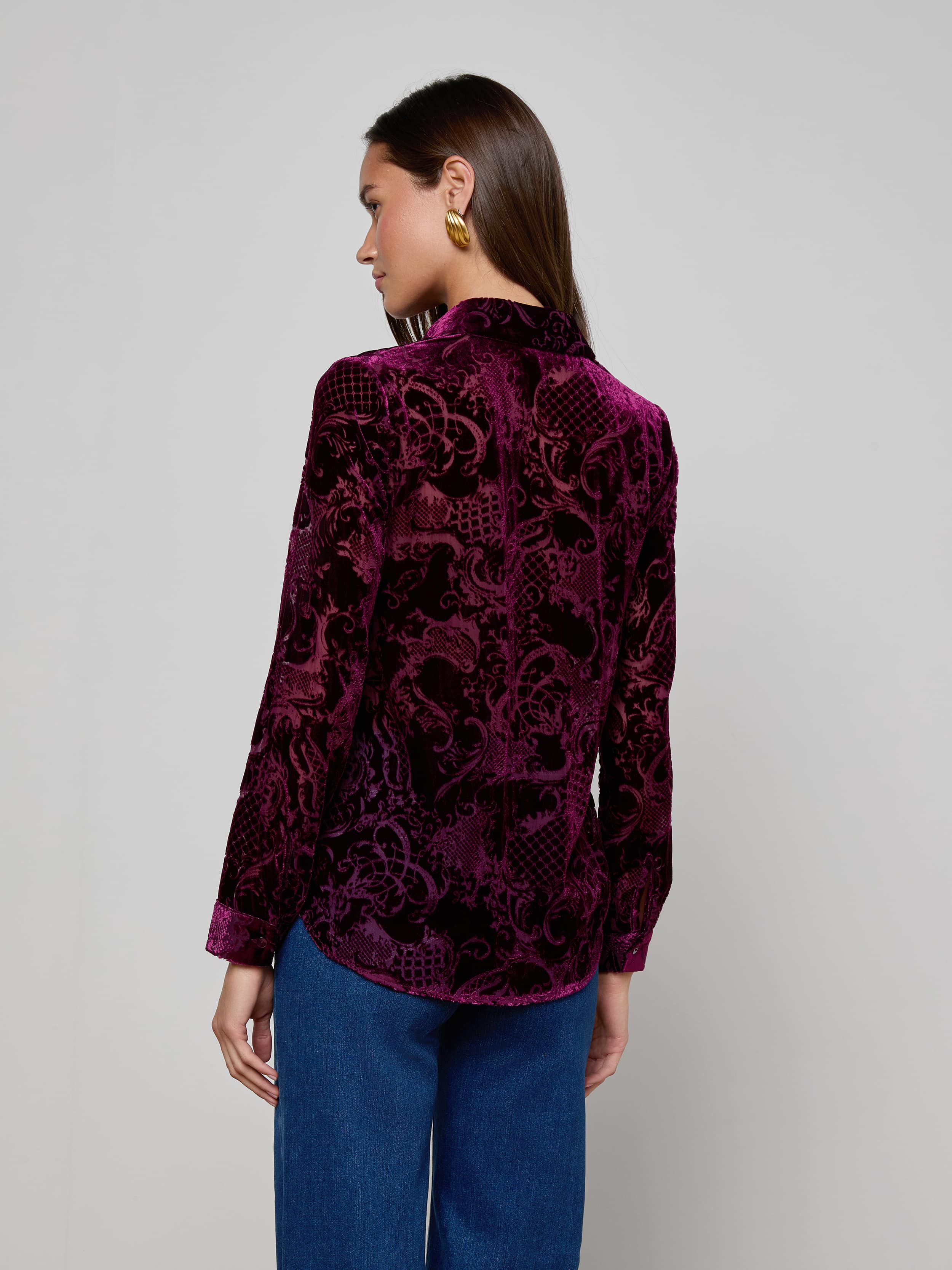 Laurent Velvet Blouse - Image 4