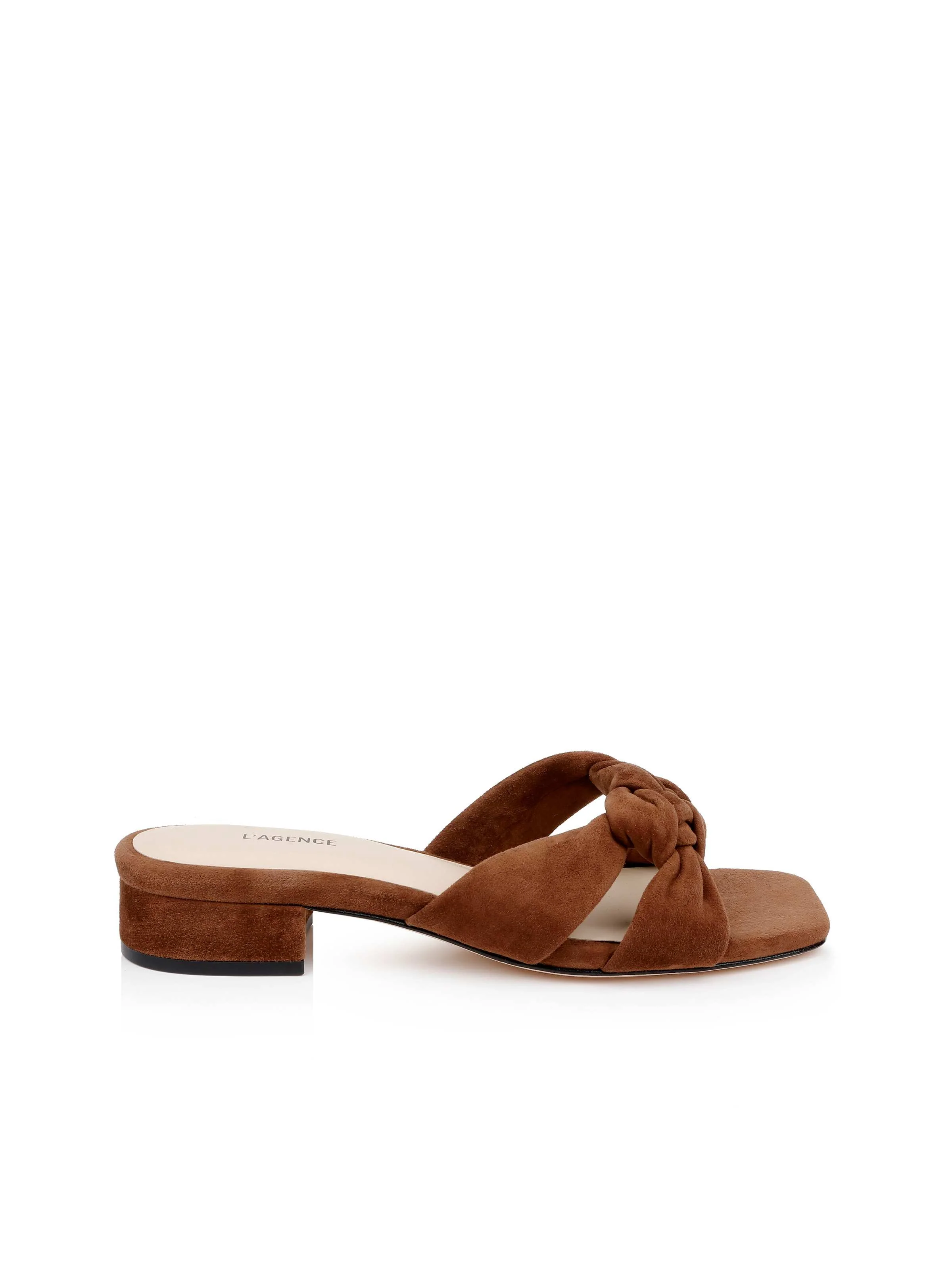 Lea Suede Knot Sandal - Image 4