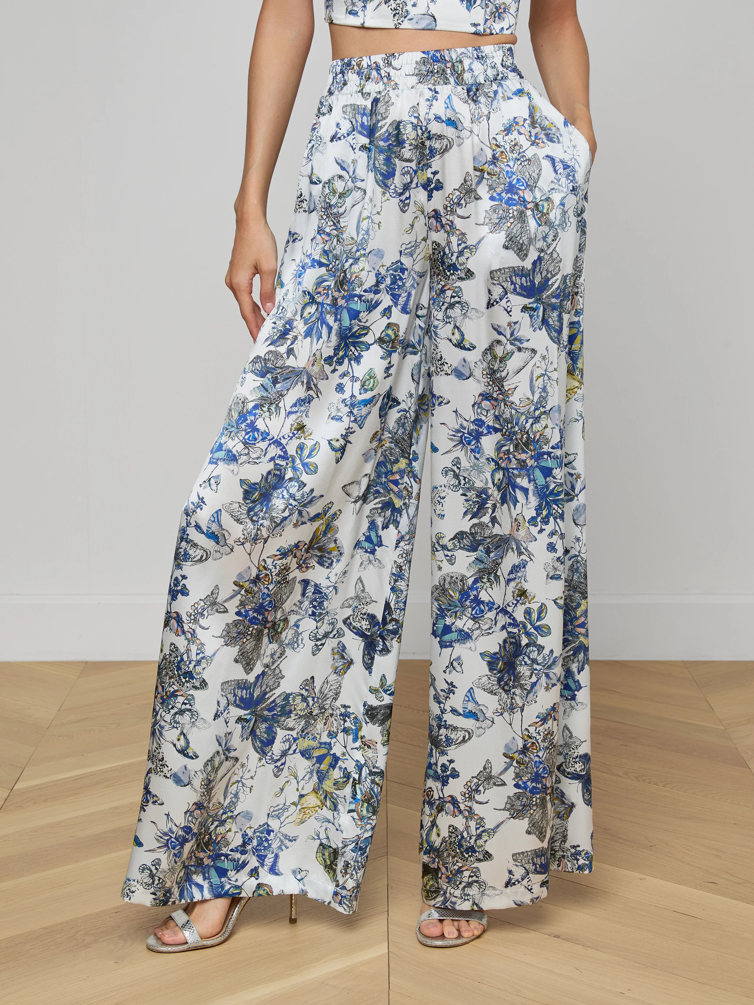 Lillian Silk Wide-Leg Pant - Image 2