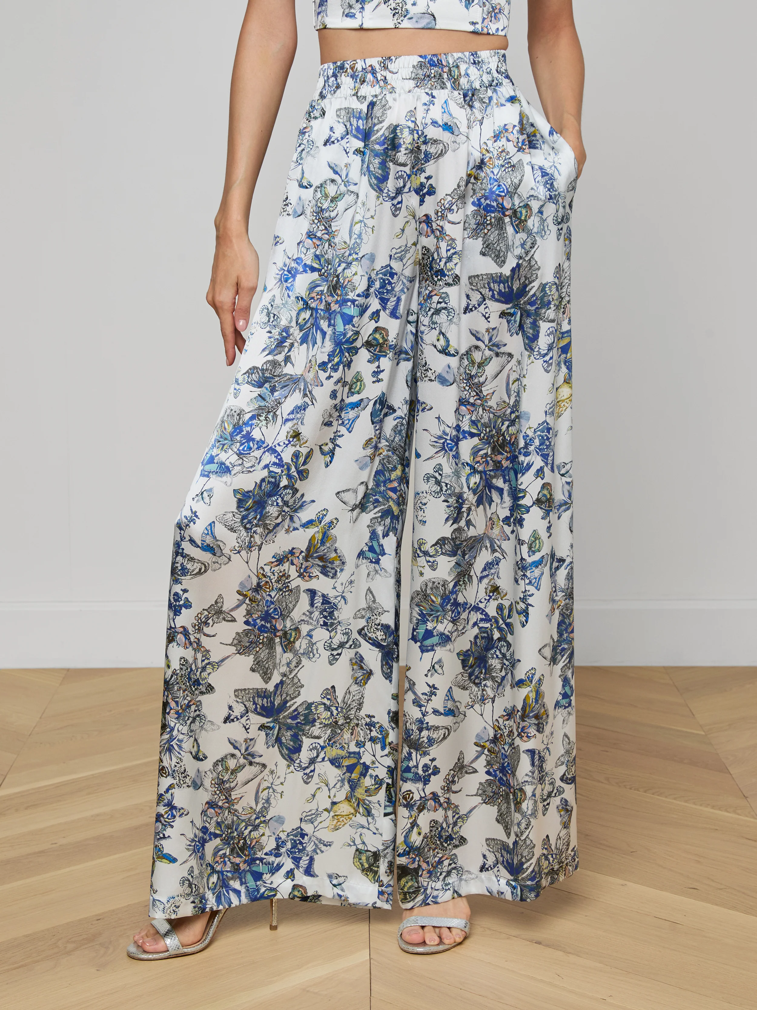 Lillian Silk Wide-Leg Pant - Image 3