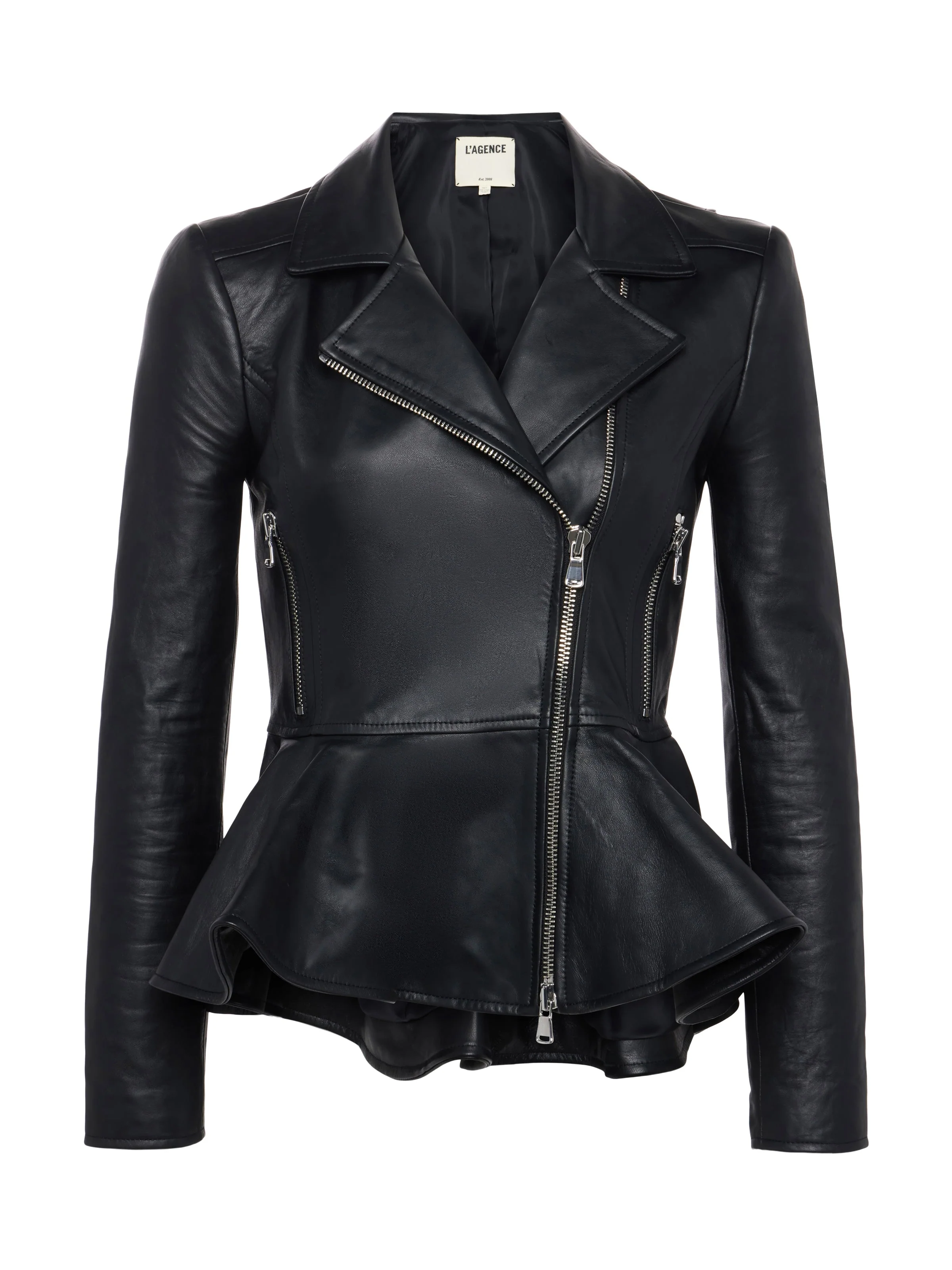Lyric Leather Peplum Jacket - Image 6