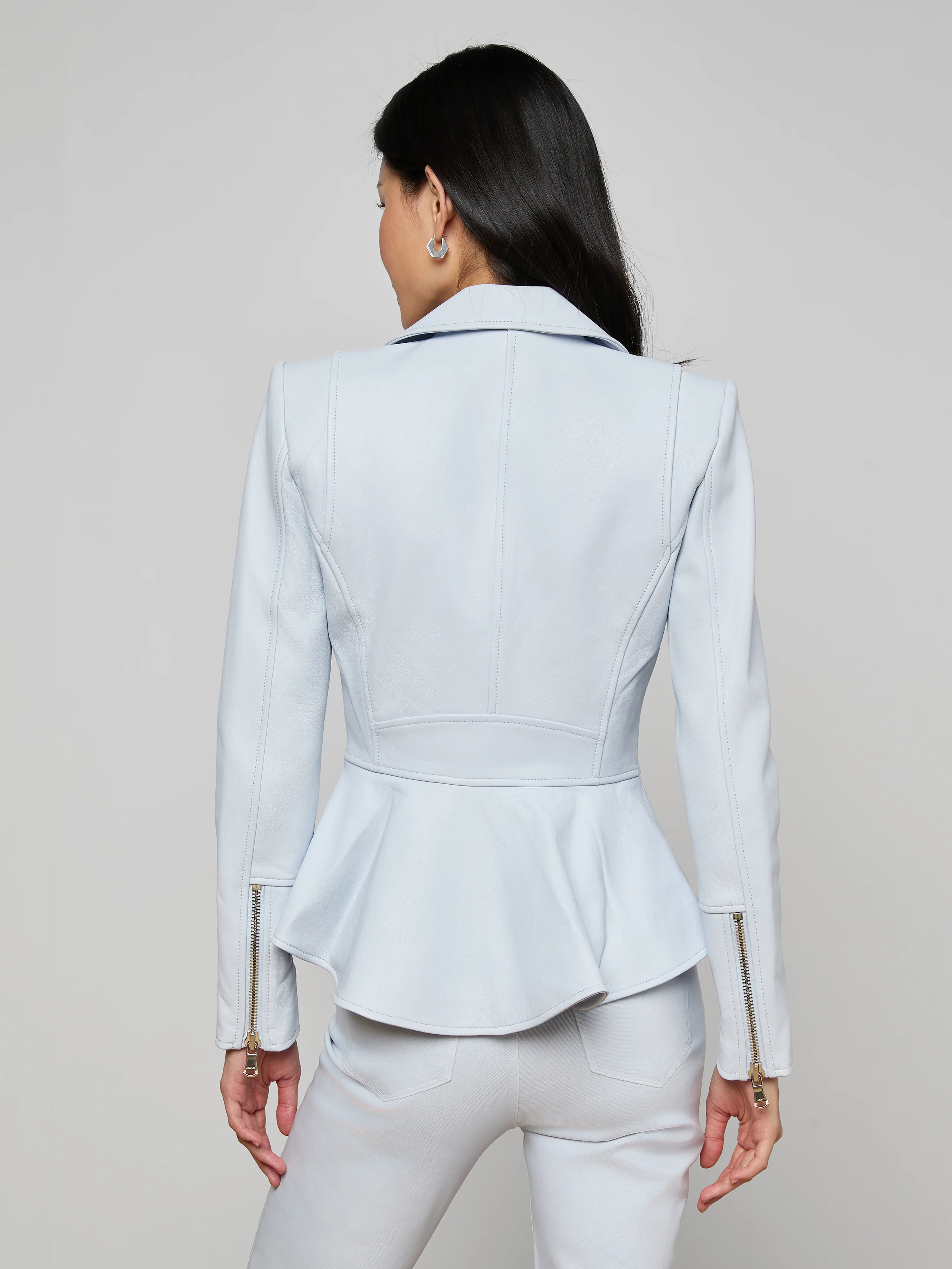 Lyric Peplum Biker Jacket - Image 6