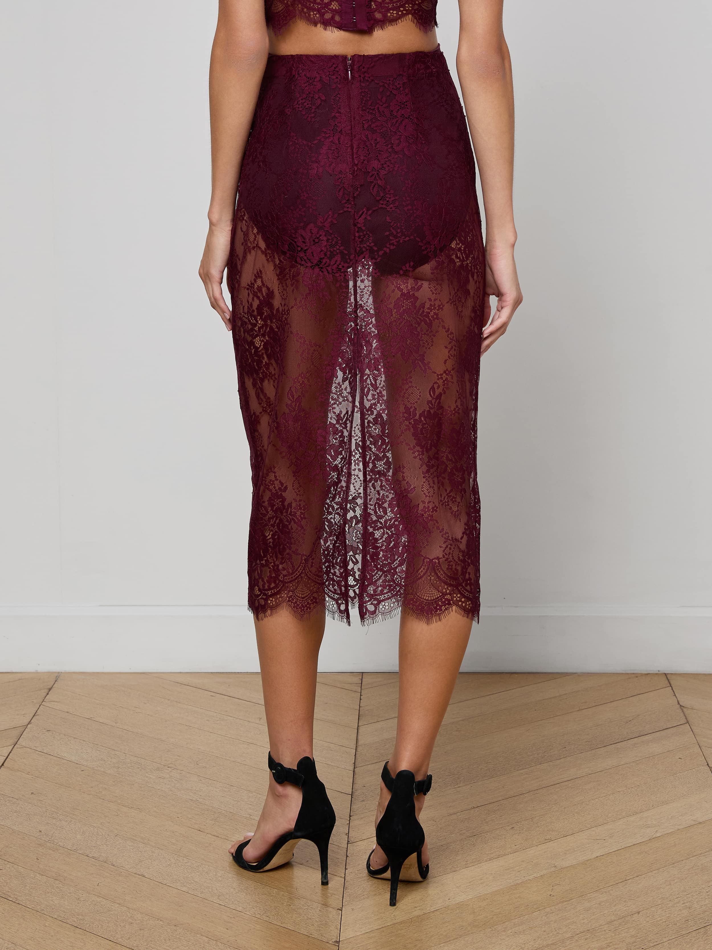 Makena Lace Pencil Skirt - Image 4