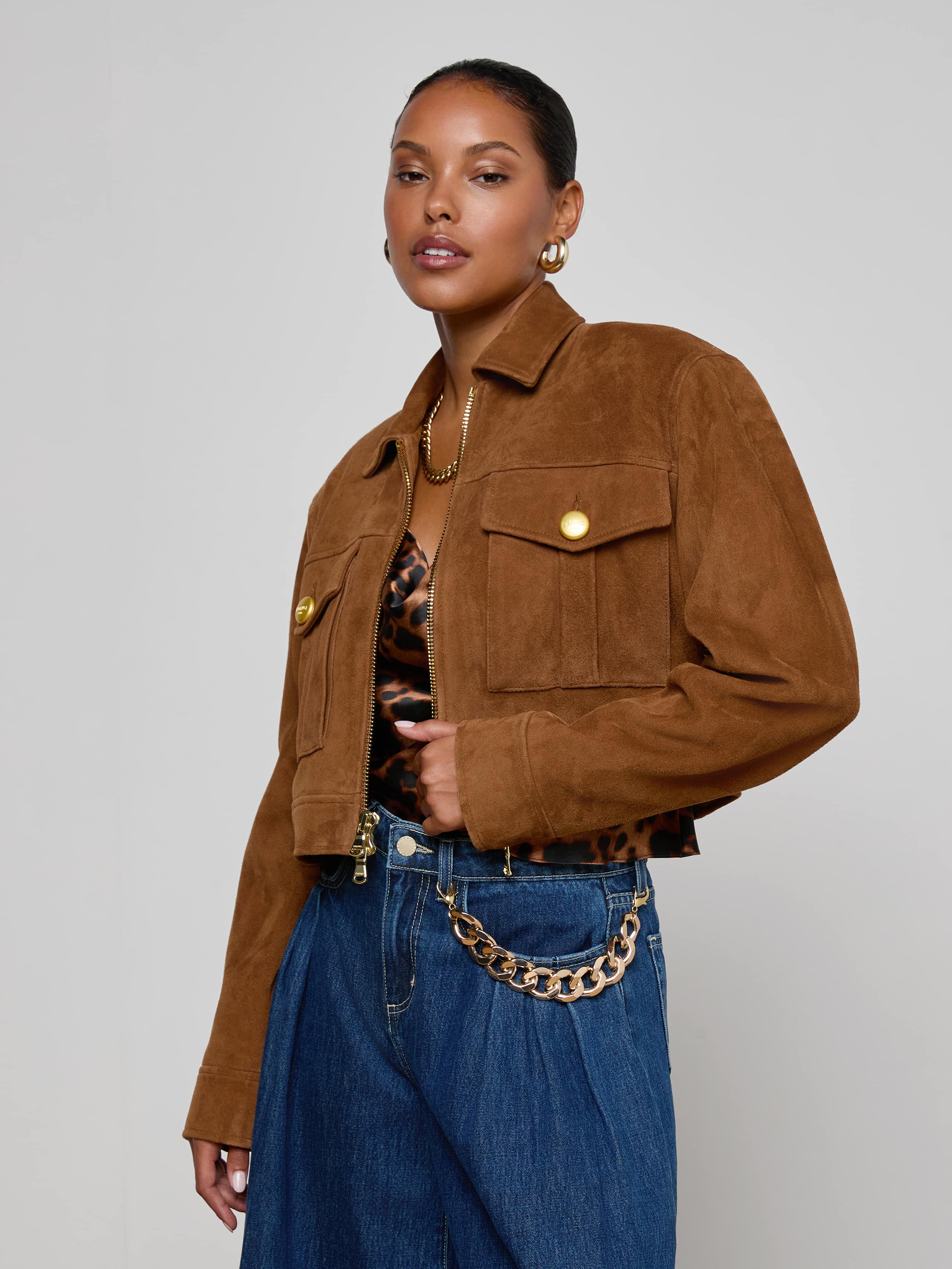 Micah Oversized Suede Jacket - Image 3