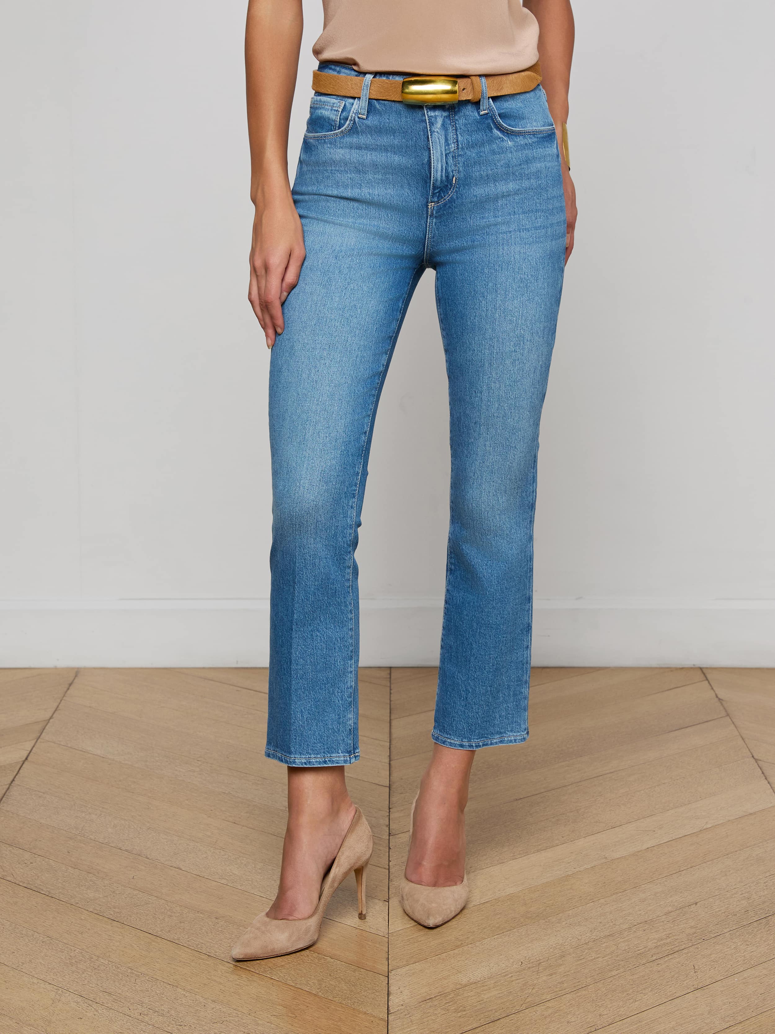 Mira Cropped Bootcut Jean - Image 2