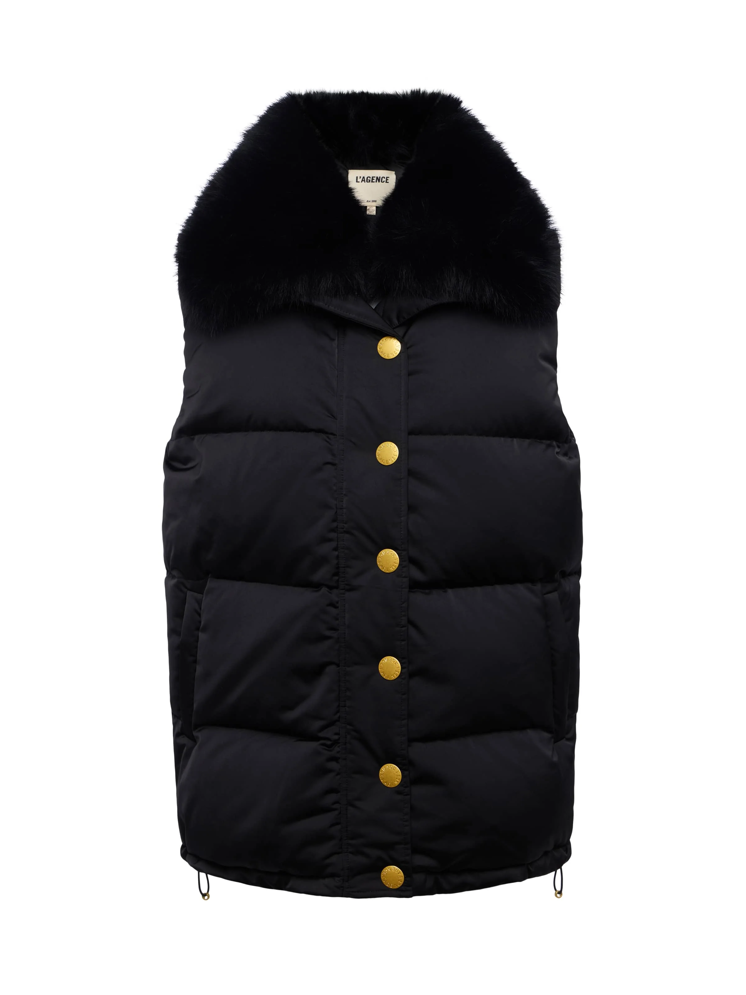 Nalo Faux Fur Puffer Vest - Image 7