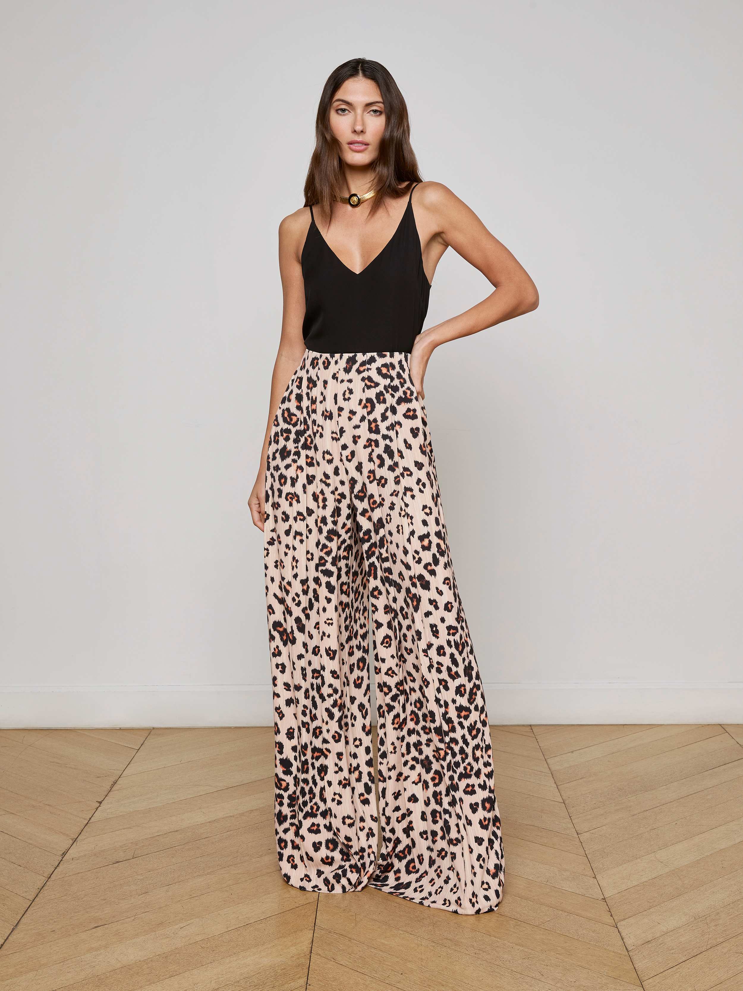 Nova Pleated Wide-Leg Pant