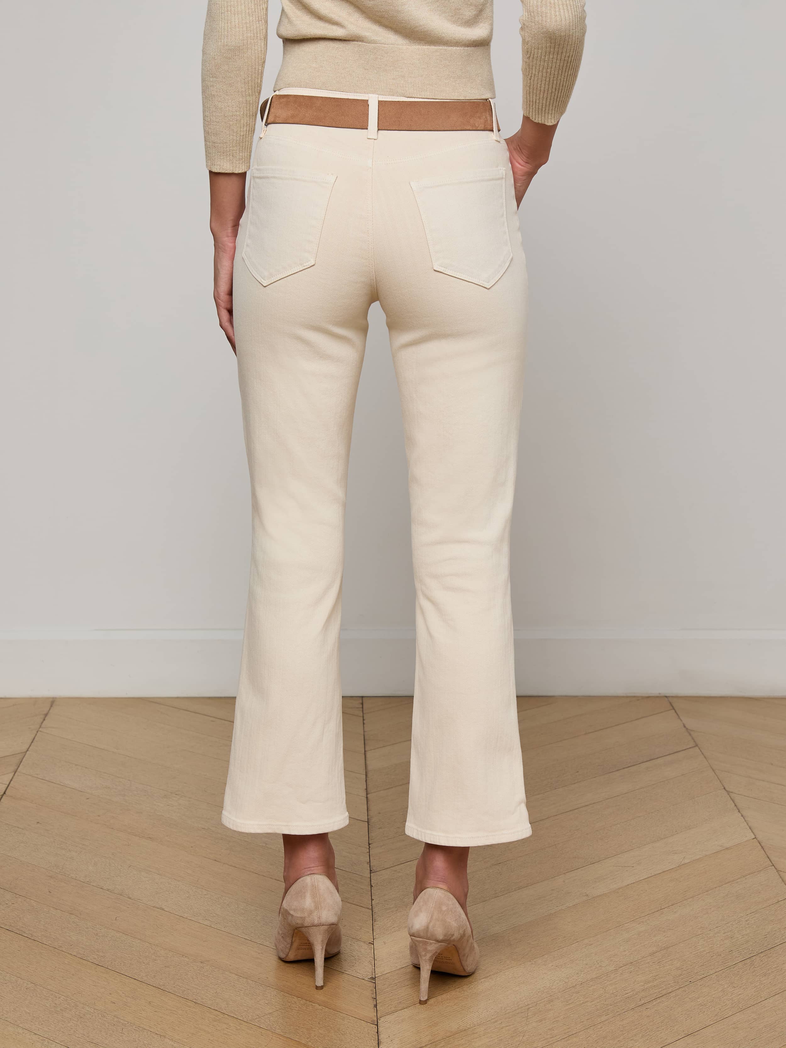 Noya Cropped Slim Flare Jean - Image 4